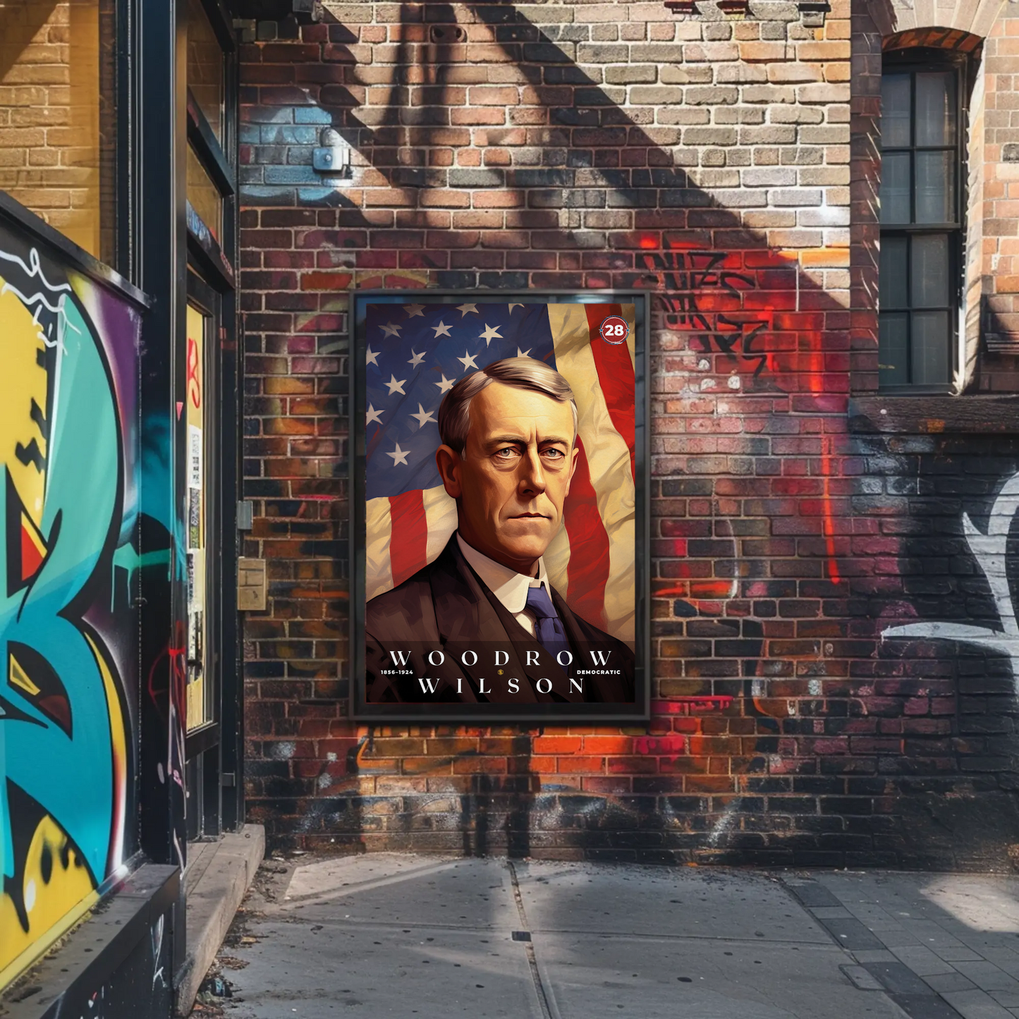 Woodrow Wilson 28th President Of The United States Portrait
