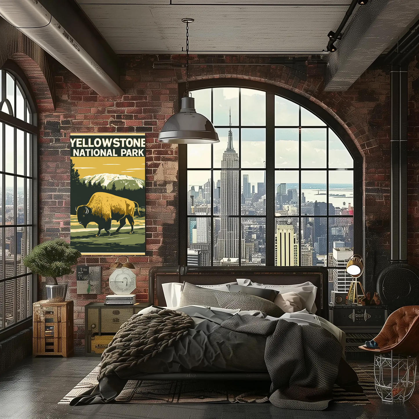 Yellowstone National Park Vintage Style Poster