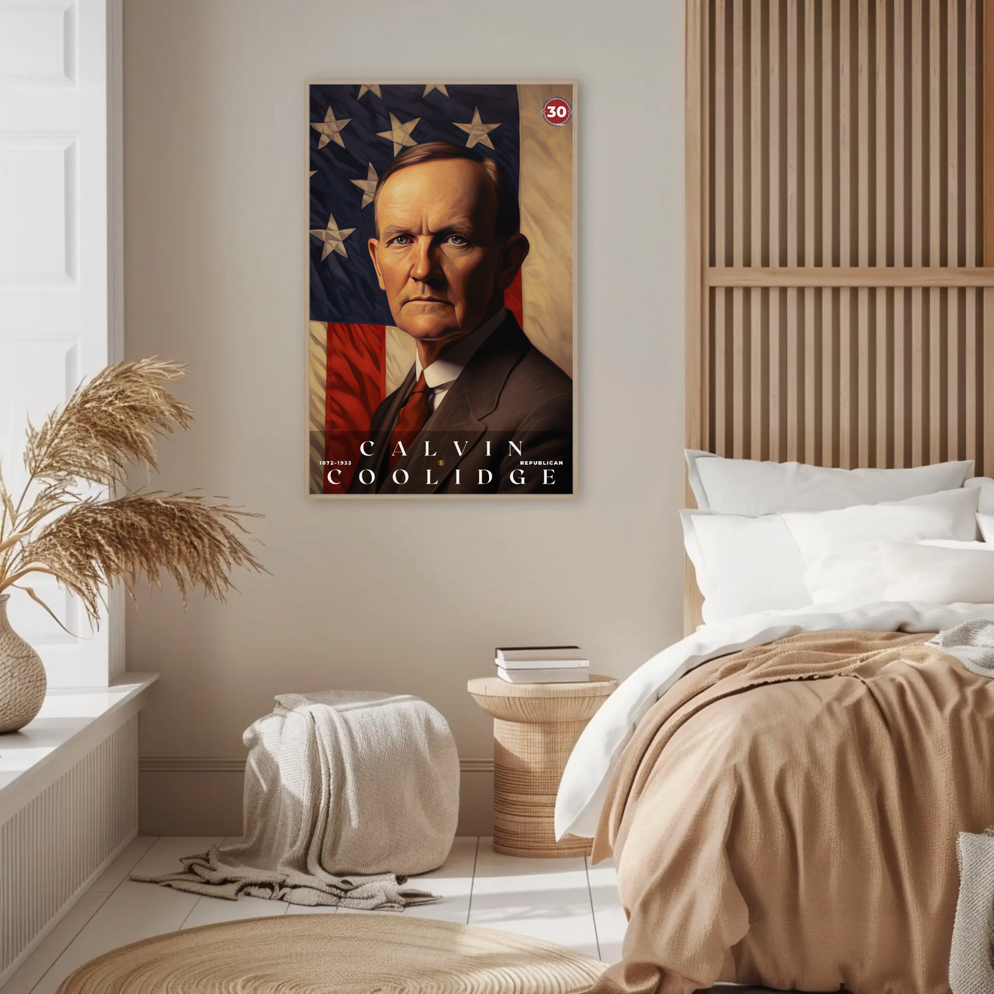 Calvin Coolidge 30th President Of The United States Portrait