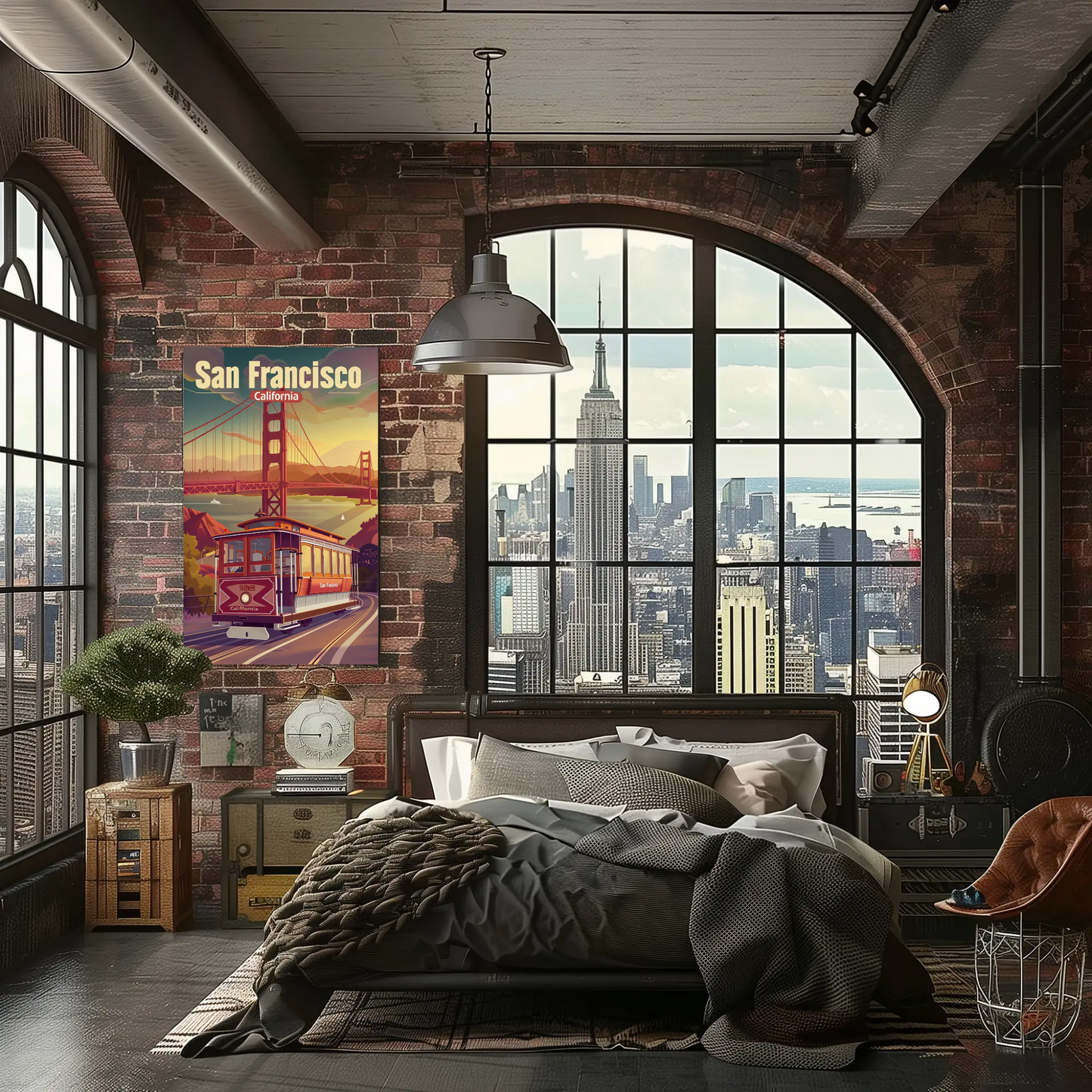 San Francisco California Vintage Poster