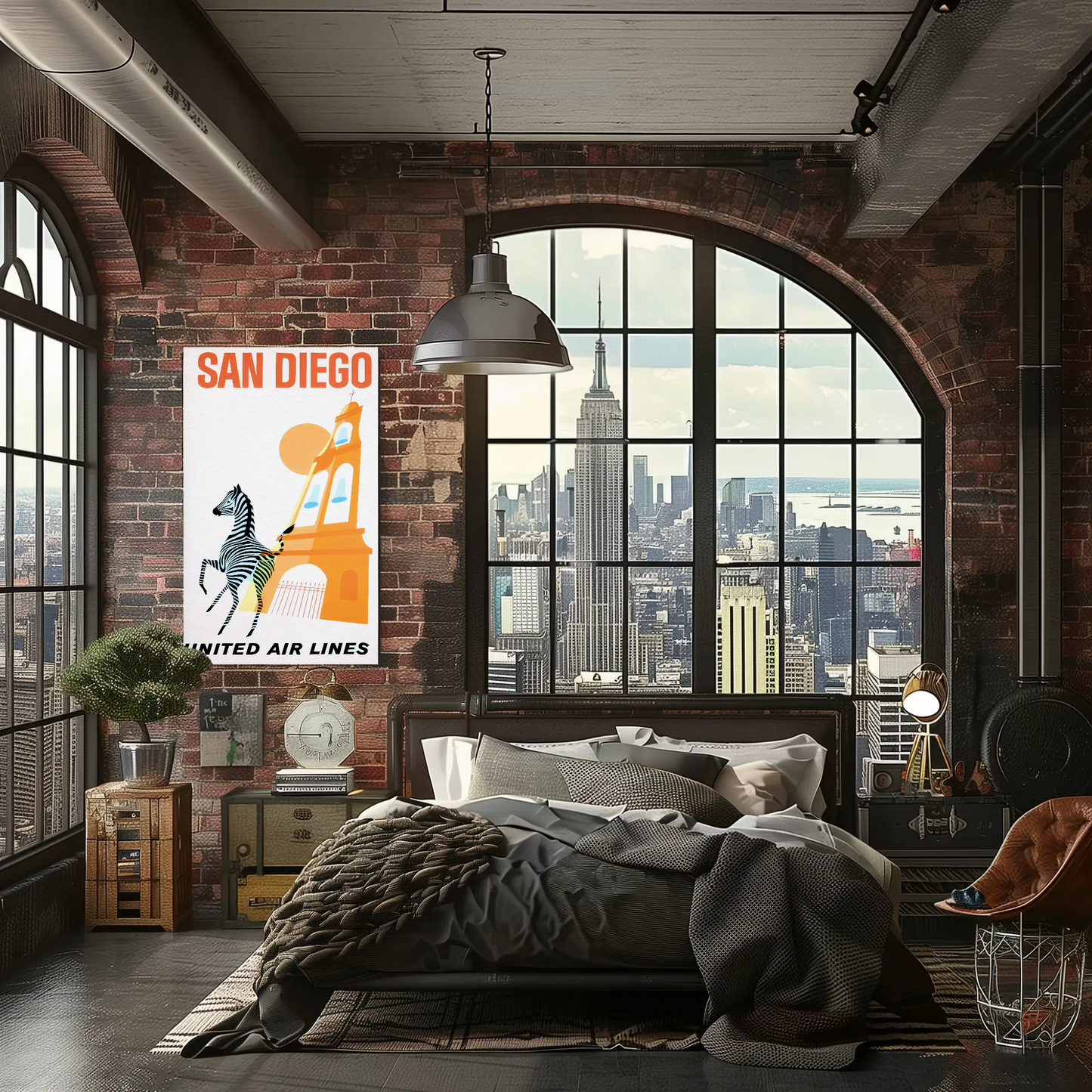 San Diego - United Air Lines Poster