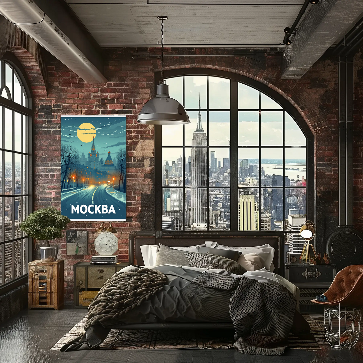 Moscow: Winter Night Poster