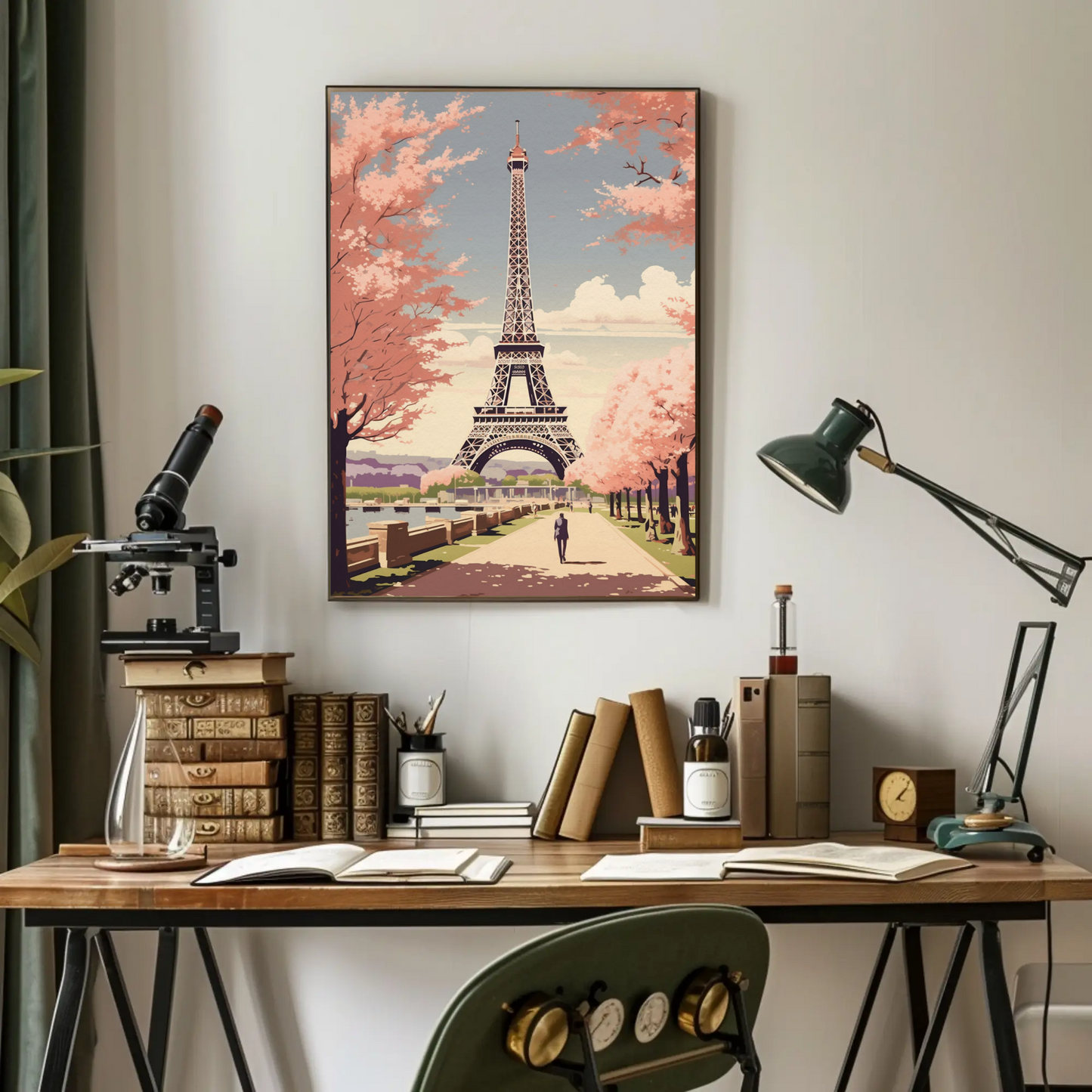 Paris – Eiffel Tower and Cherry Blossoms