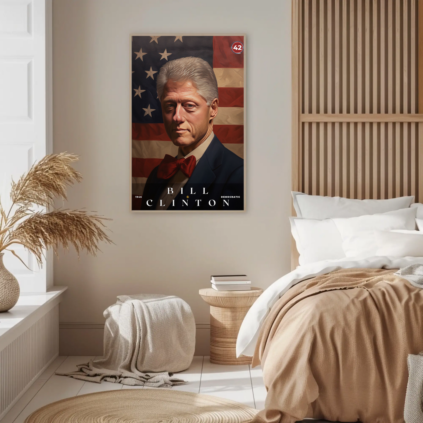 Bill Clinton 42nd President Of The United States Portrait