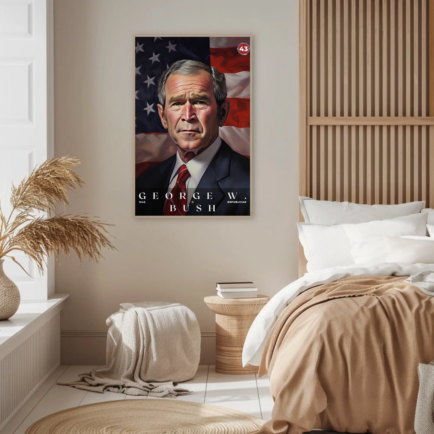 George W. Bush 43rd President Of The United States Portrait