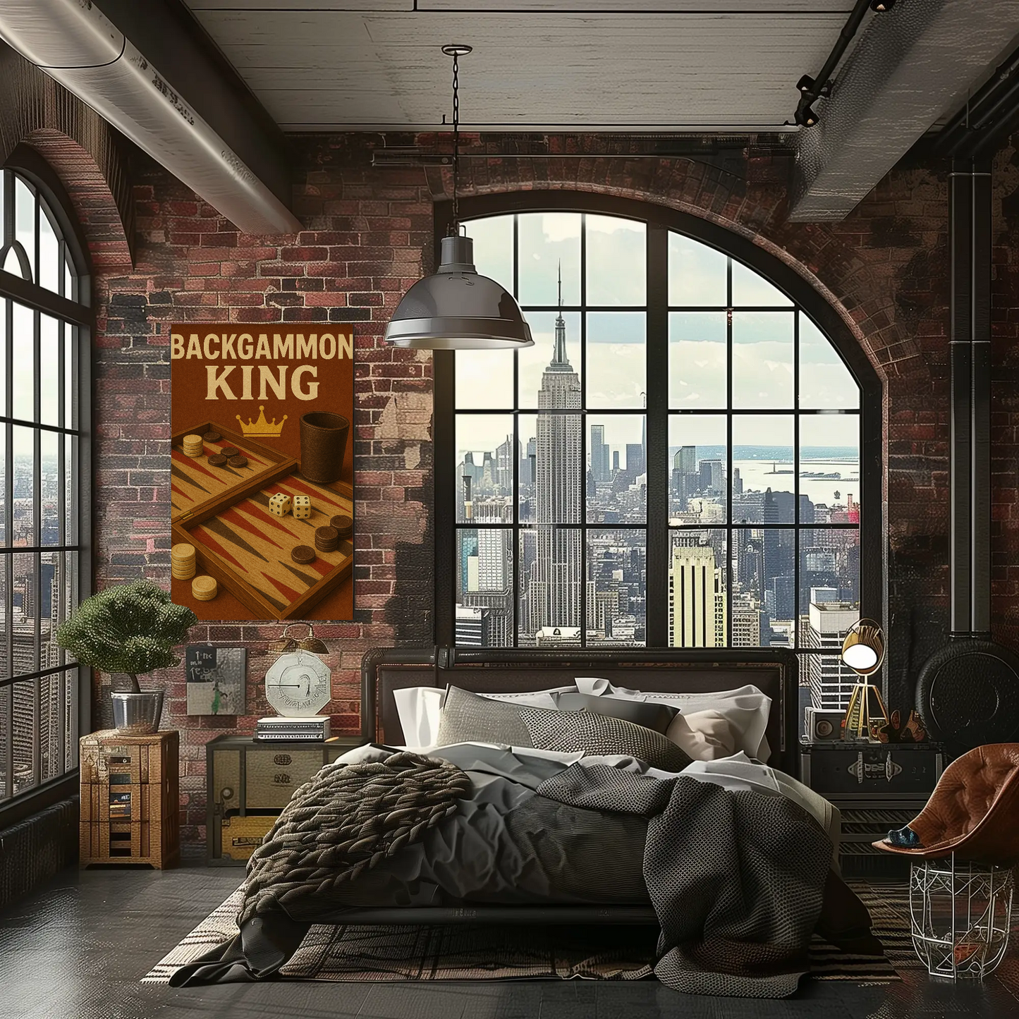 Vintage Poster Backgammon King