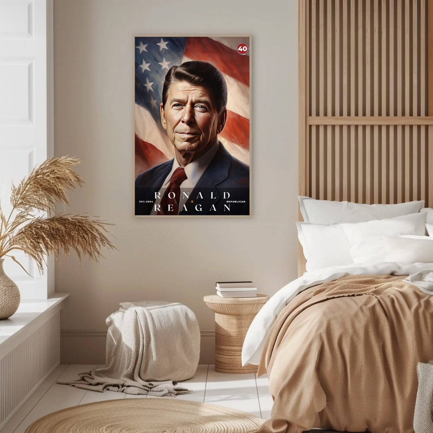 Ronald Reagan 40th President Of The United States Portrait