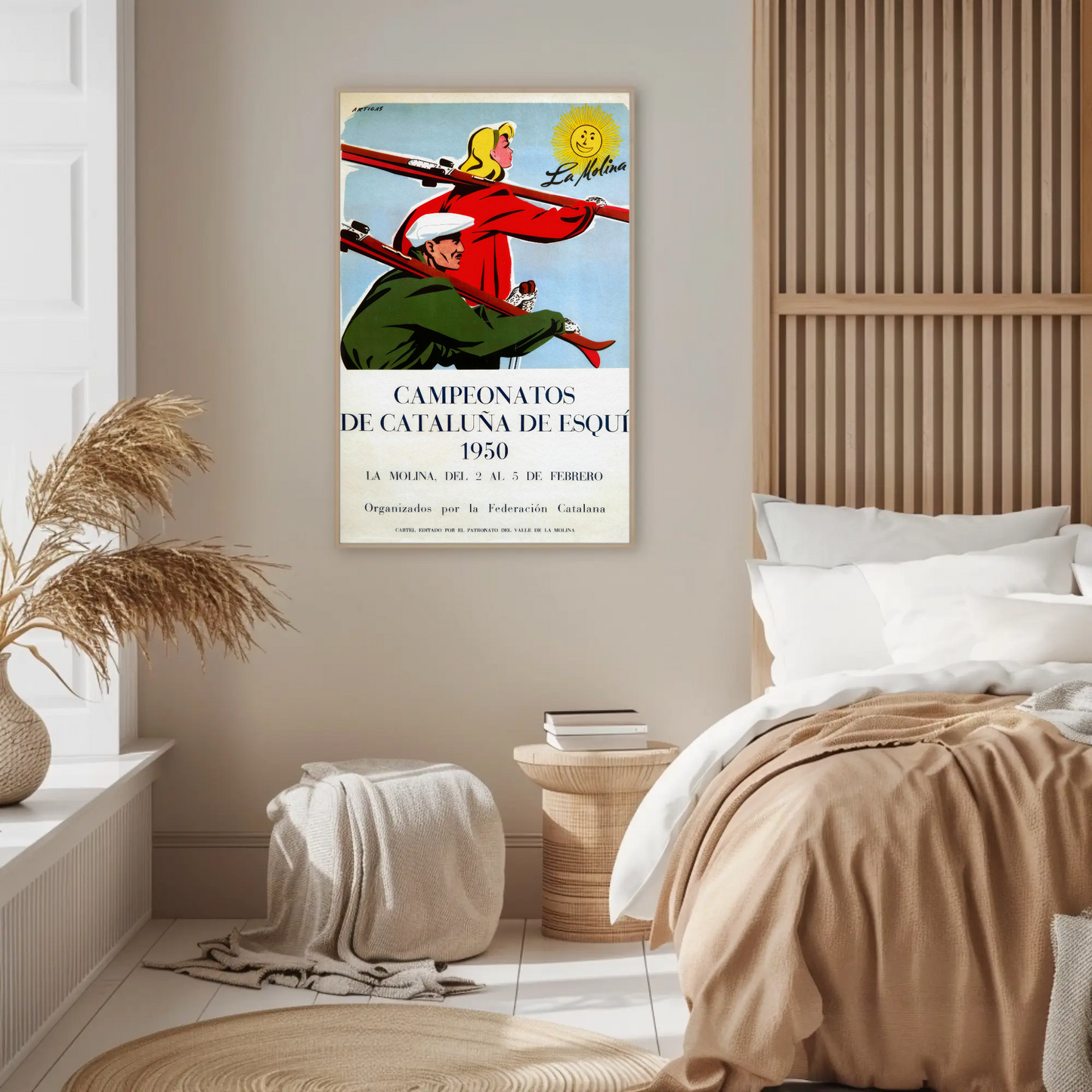Ski Championship Cataluña Vintage Poster