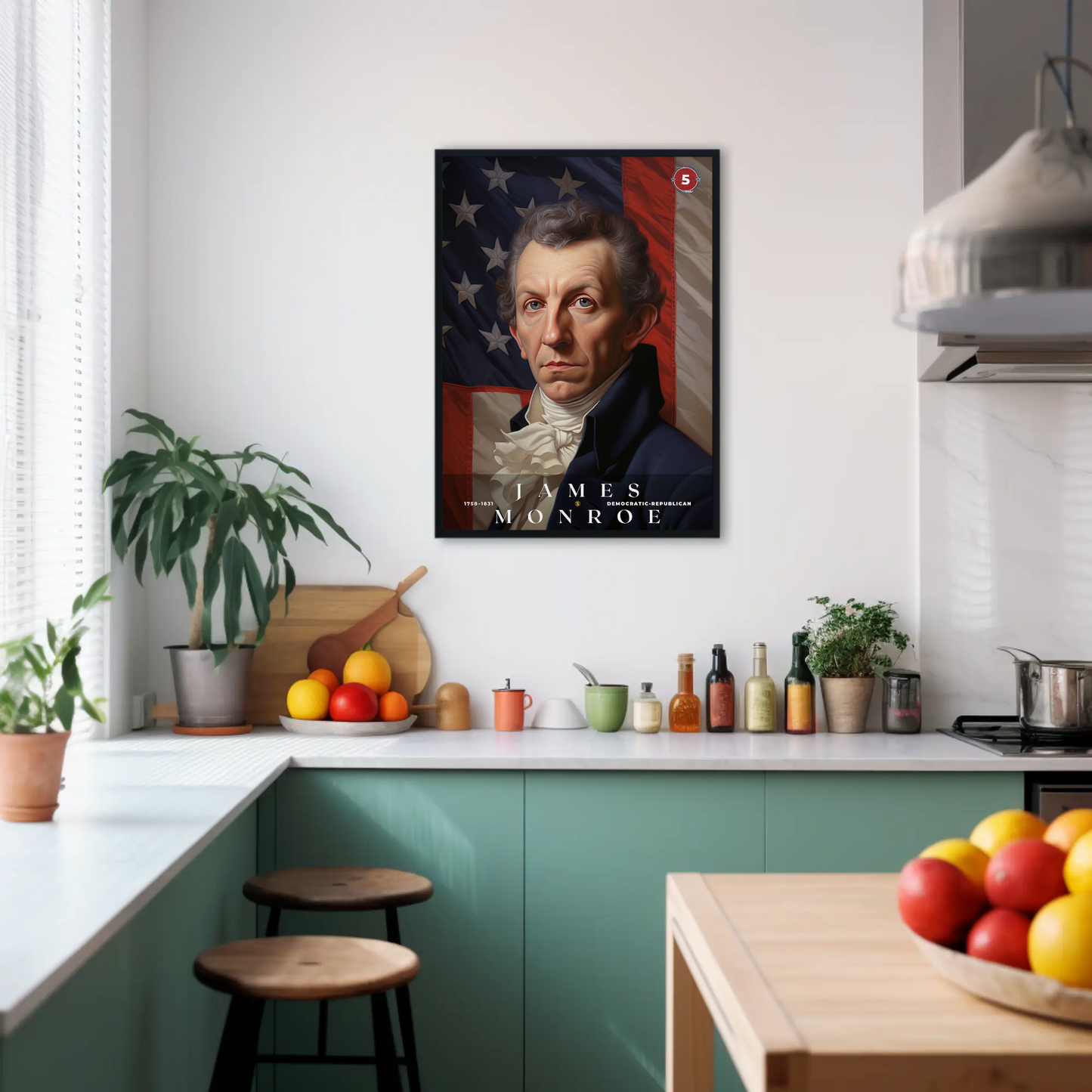 James Monroe 5th President Of The United States Portrait