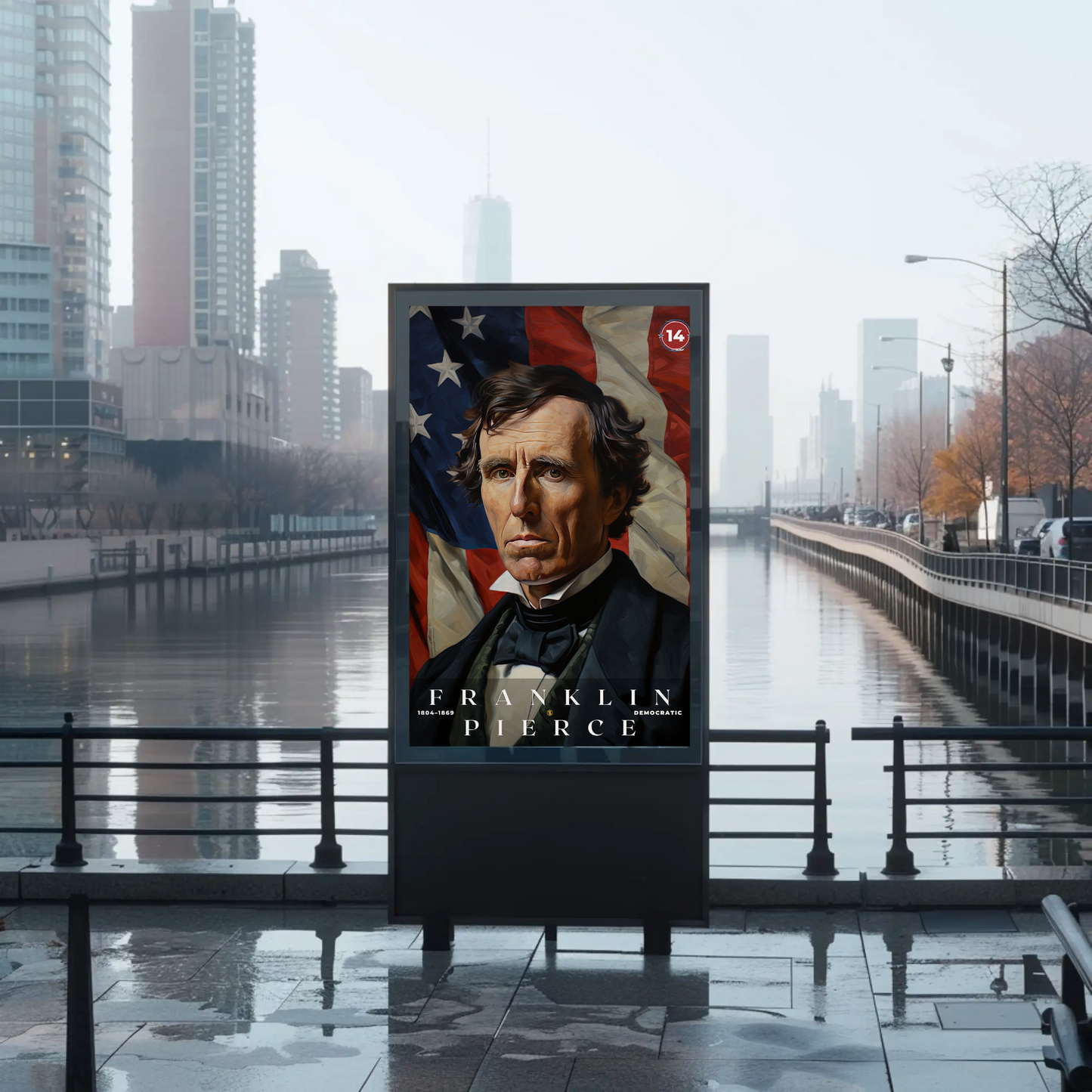 Franklin Pierce 14th President Of The United States Portrait