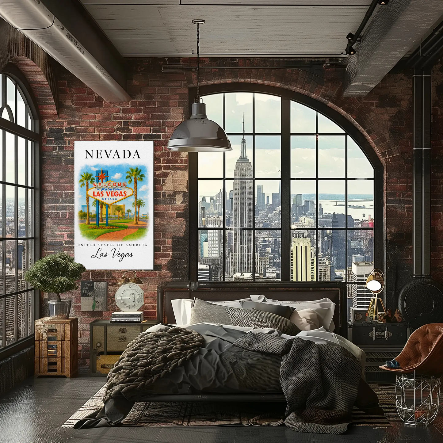 Nevada, Las Vegas Signature Series Vintage Travel Poster