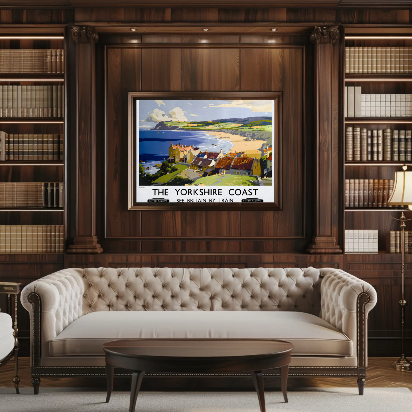 The Yorkshire Coast - See Britain by Train Poster