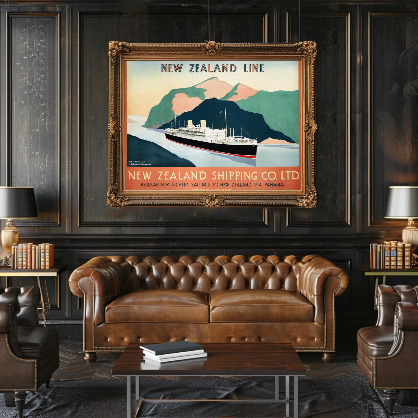 New Zealand Shipping Line Poster