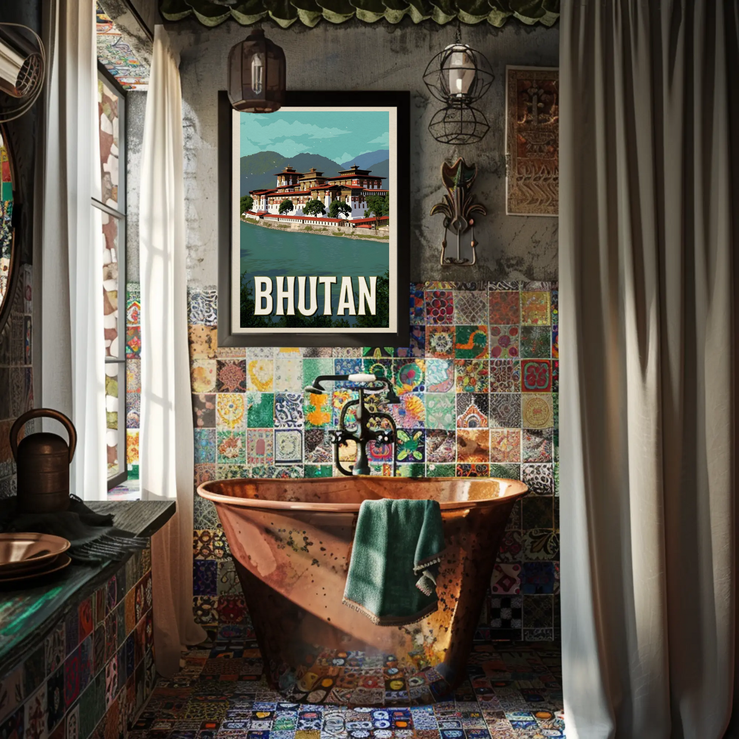 Vintage Poster Bhutan