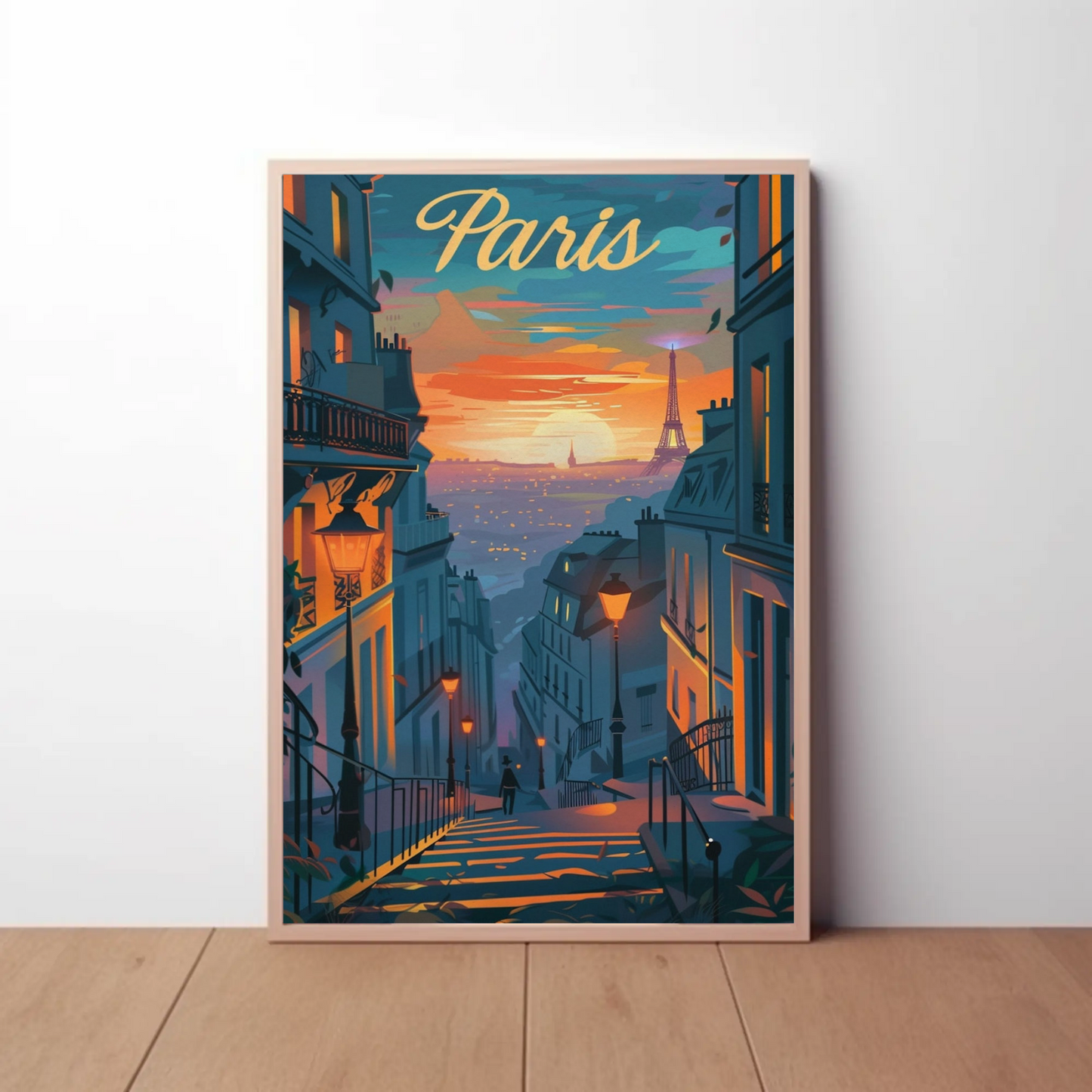 Paris – Sunset Eiffel Tower from Hill View