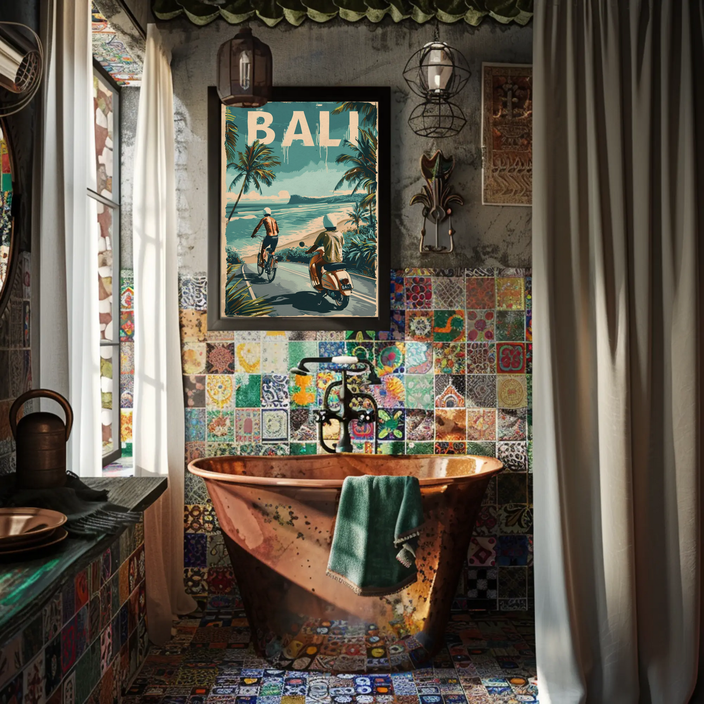 Bali Vintage Poster