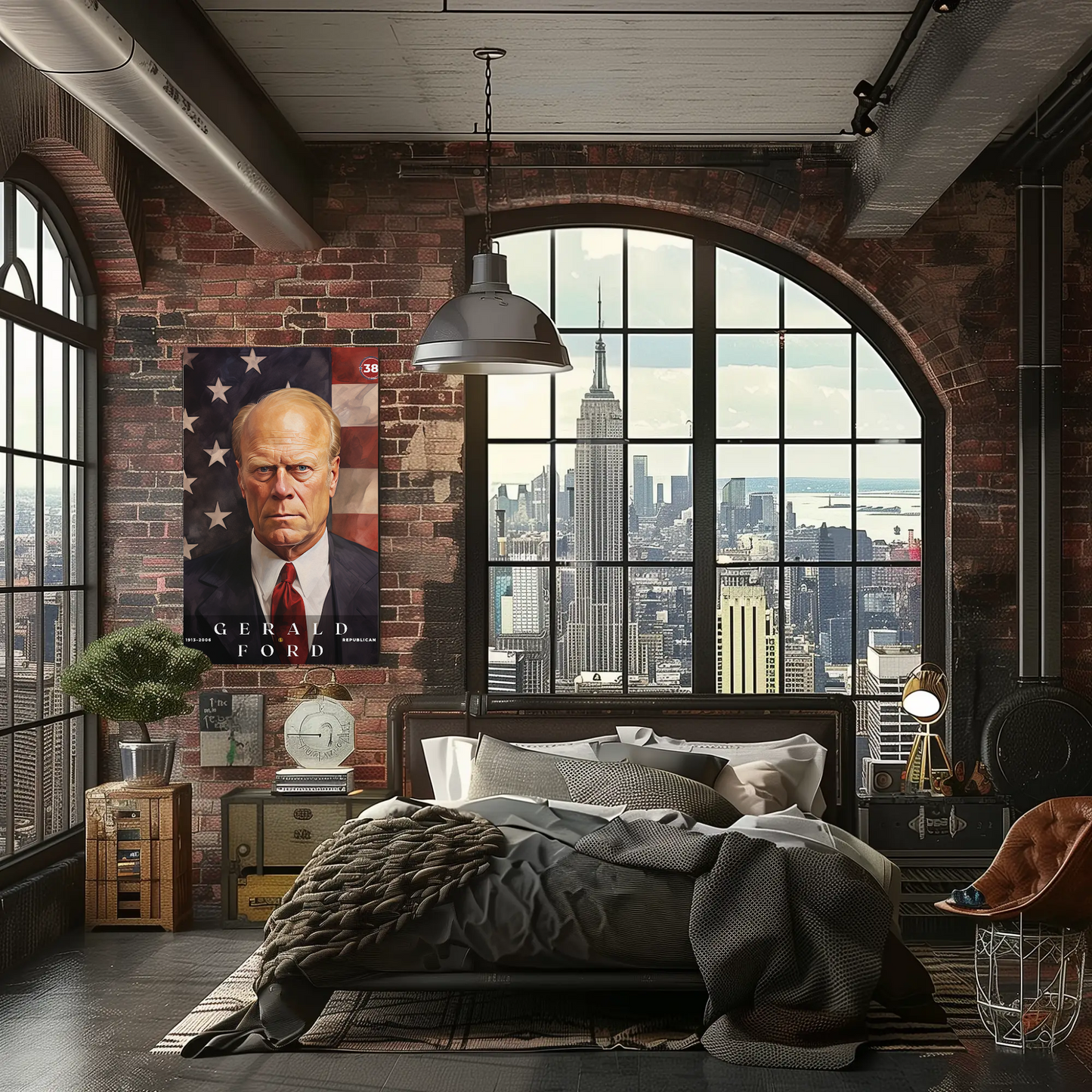 Gerald Ford 38th President Of The United States Portrait