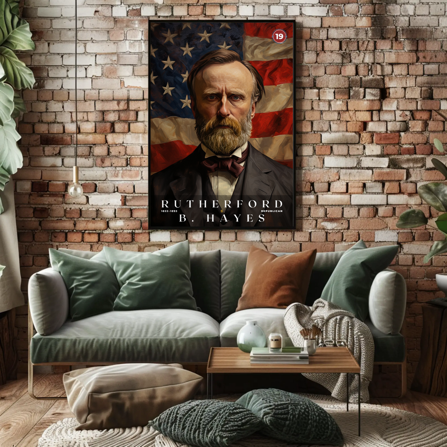 Rutherford B. Hayes 19th President Of The United States Portrait