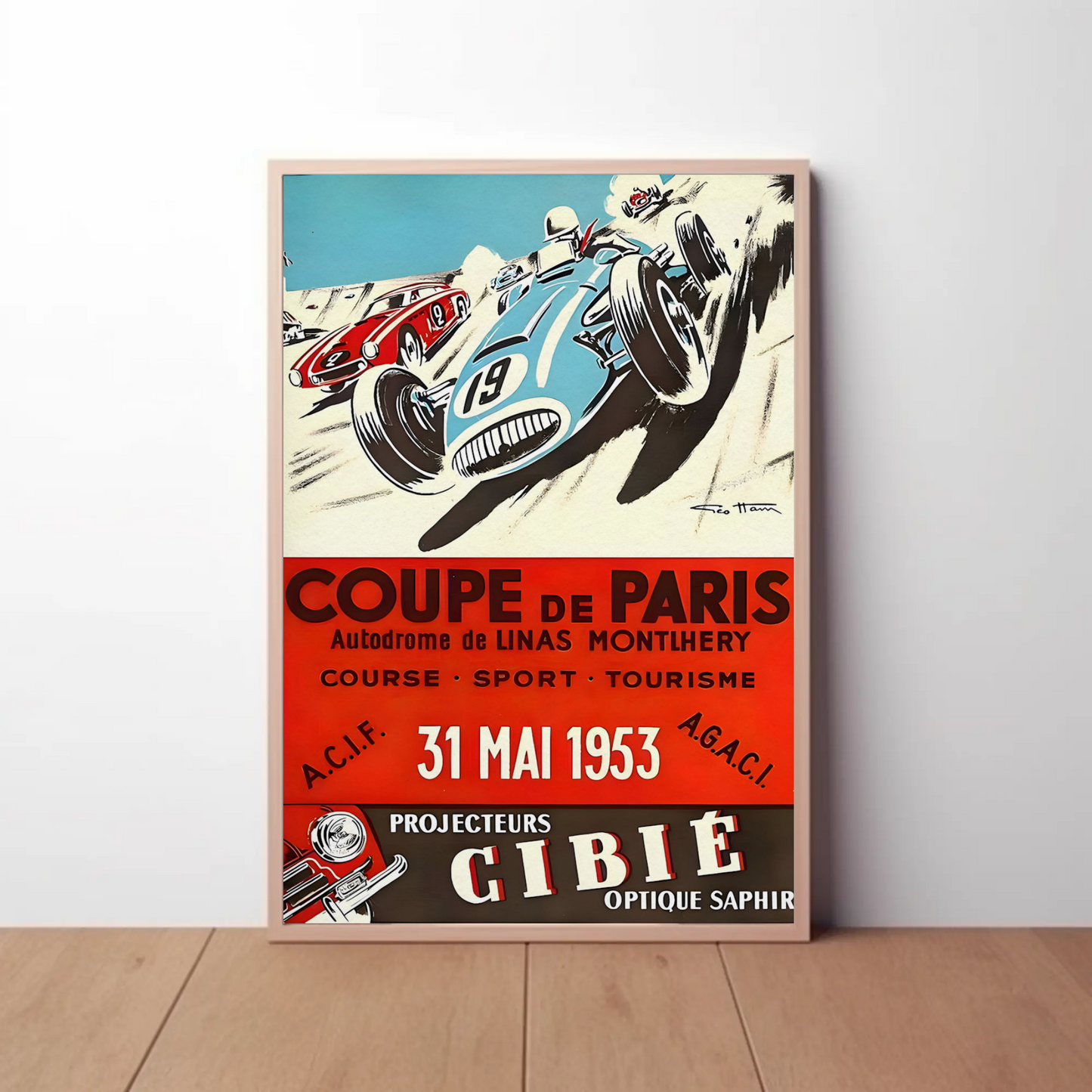 Coupe de Paris – 1953 Race Poster