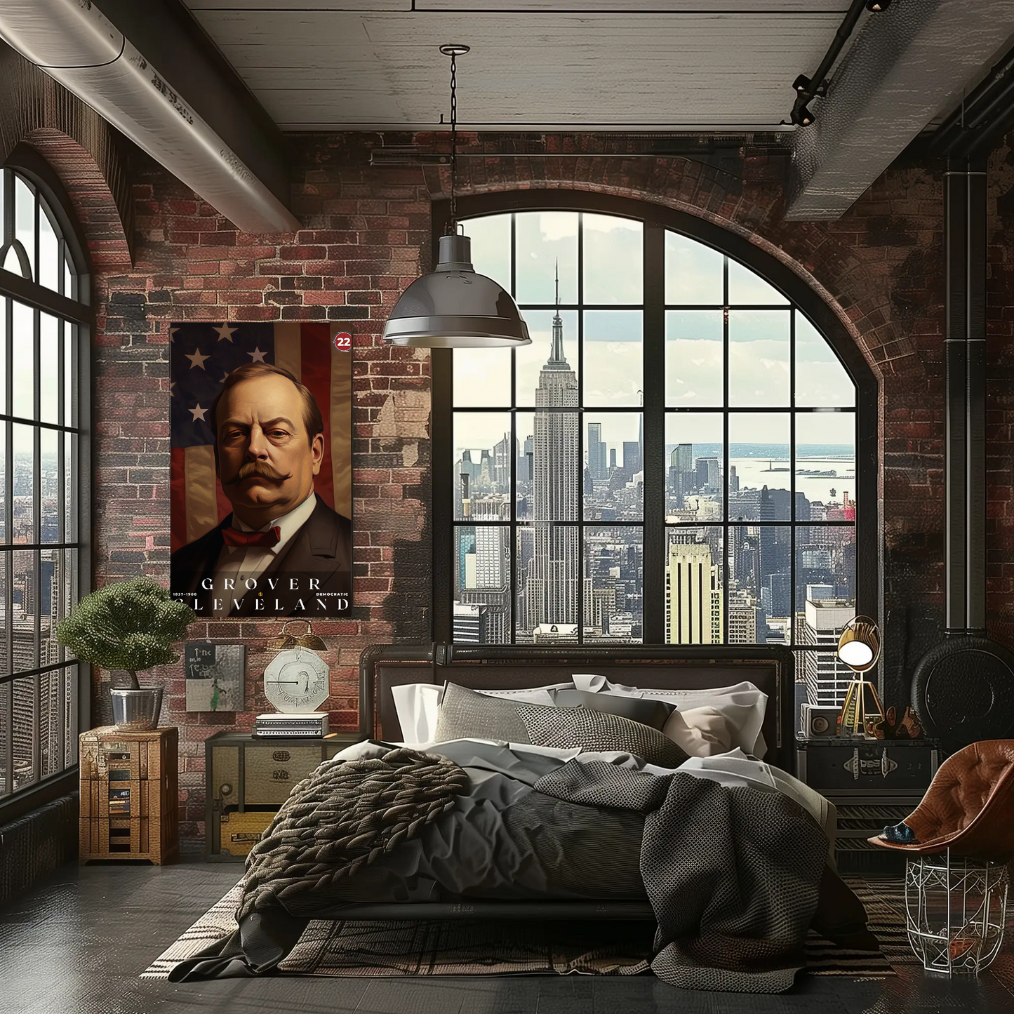 Grover Cleveland 22nd President Of The United States Portrait