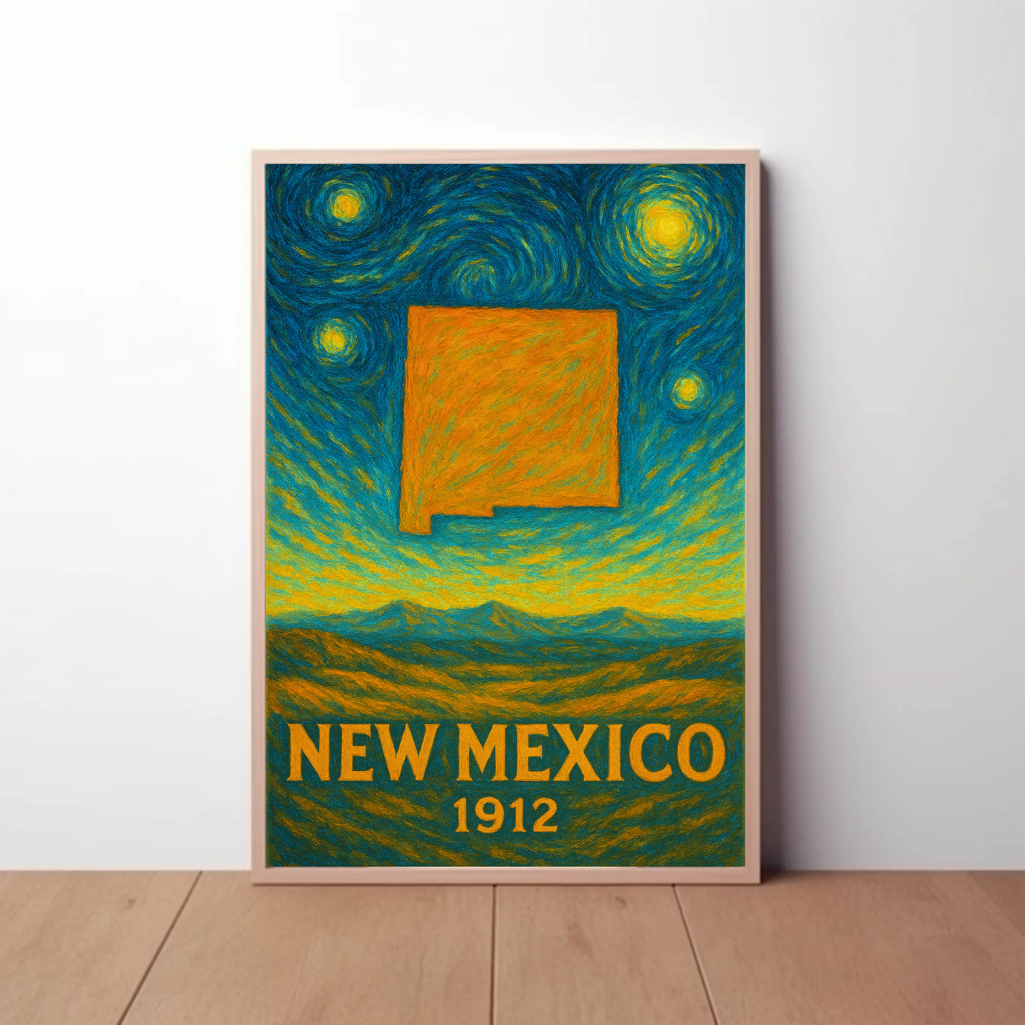 New Mexico Starry Night Poster