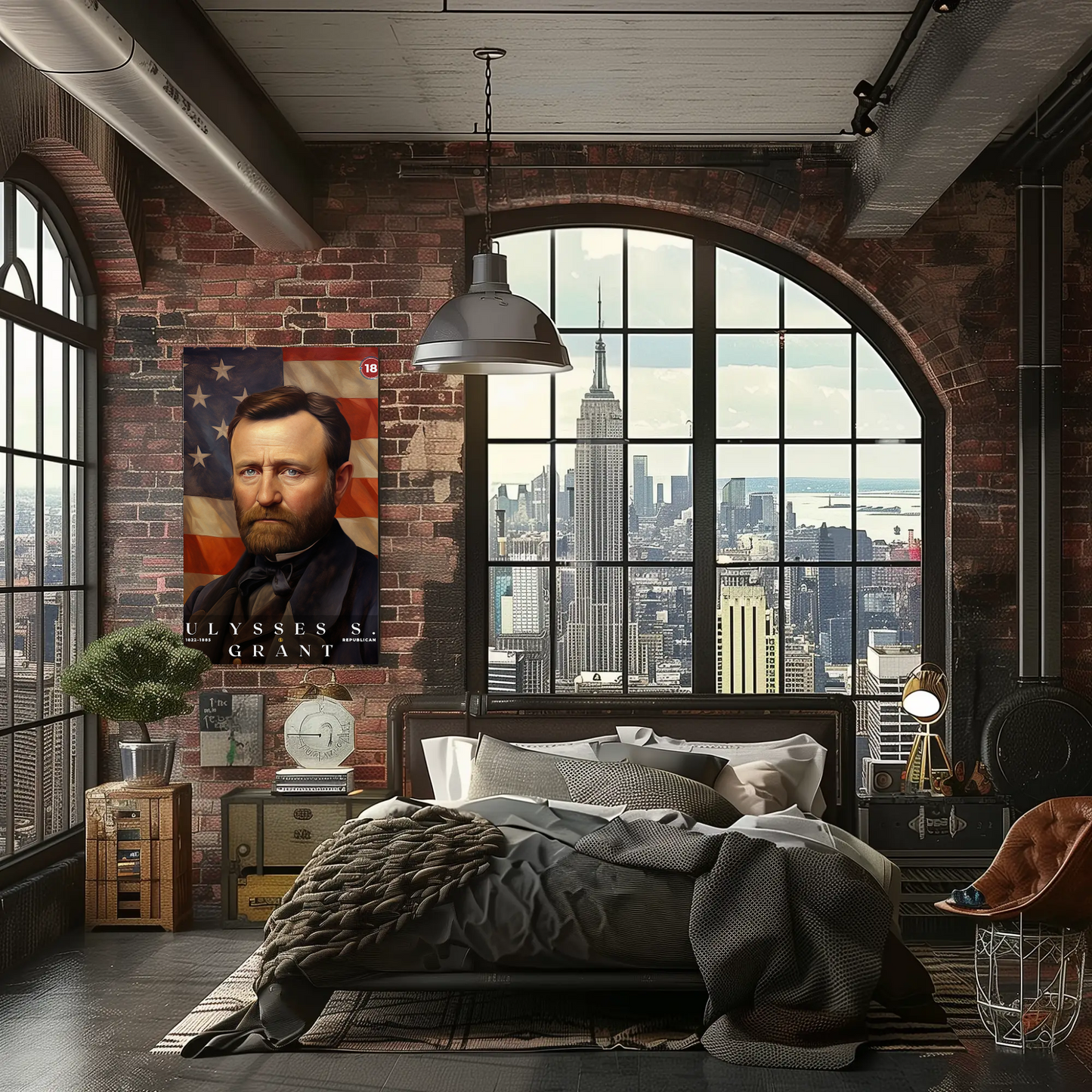 Ulysses S. Grant 18th President Of The United States Portrait