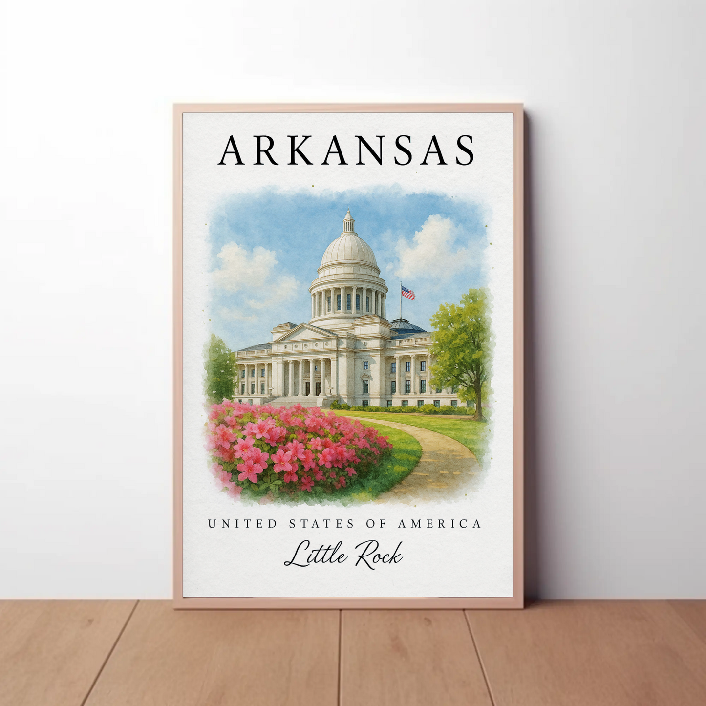 Arkansas, Little Rock Signature Series Vintage Travel Poster