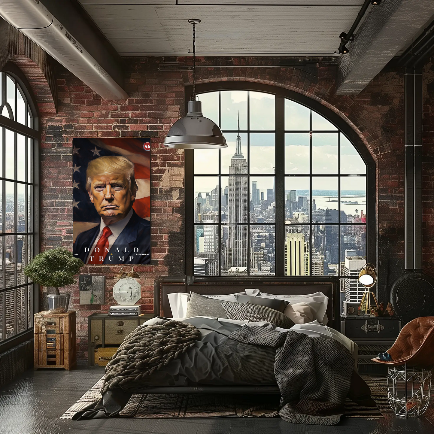 Donald Trump 45th President Of The United States Portrait