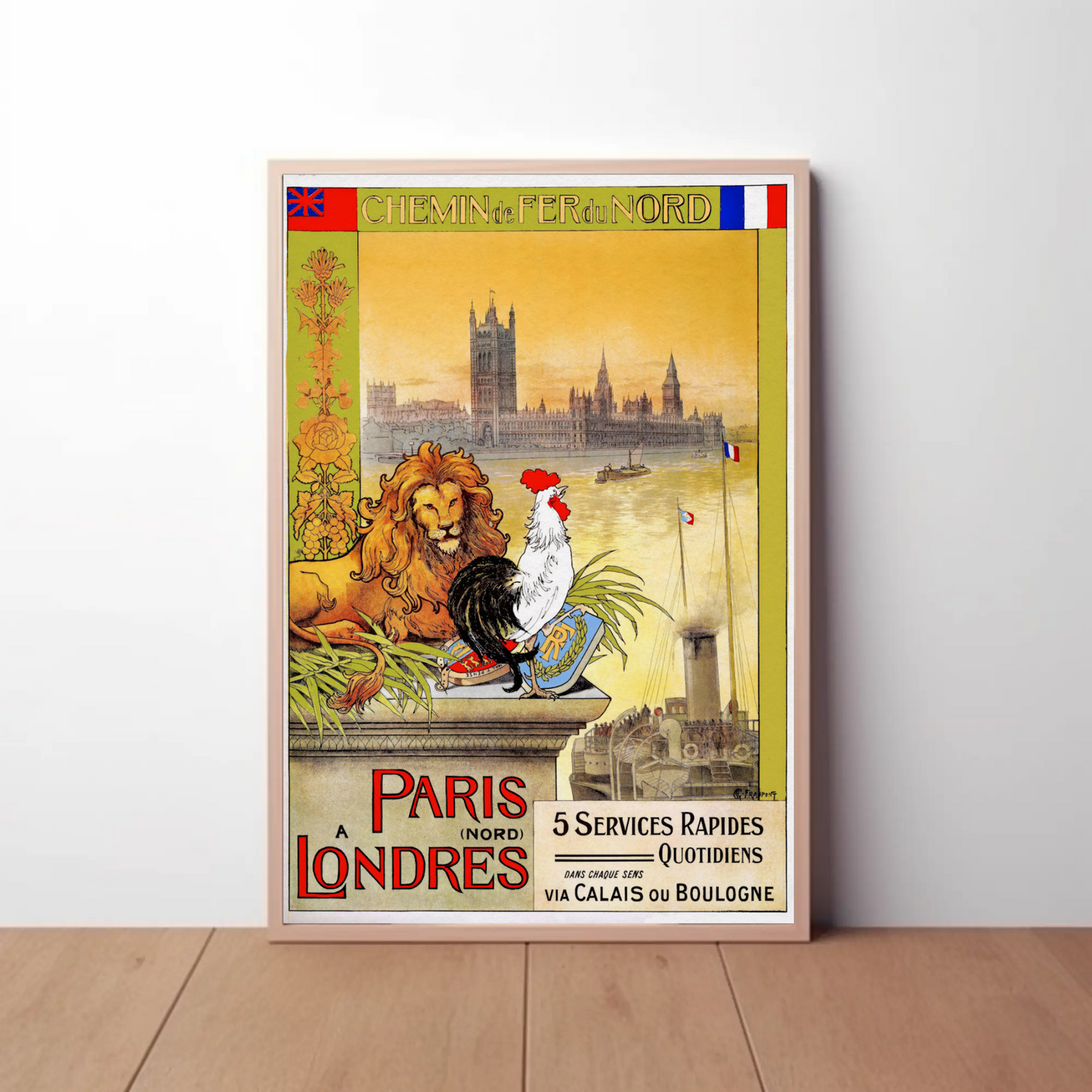 Paris to London – Chemin de Fer du Nord Poster