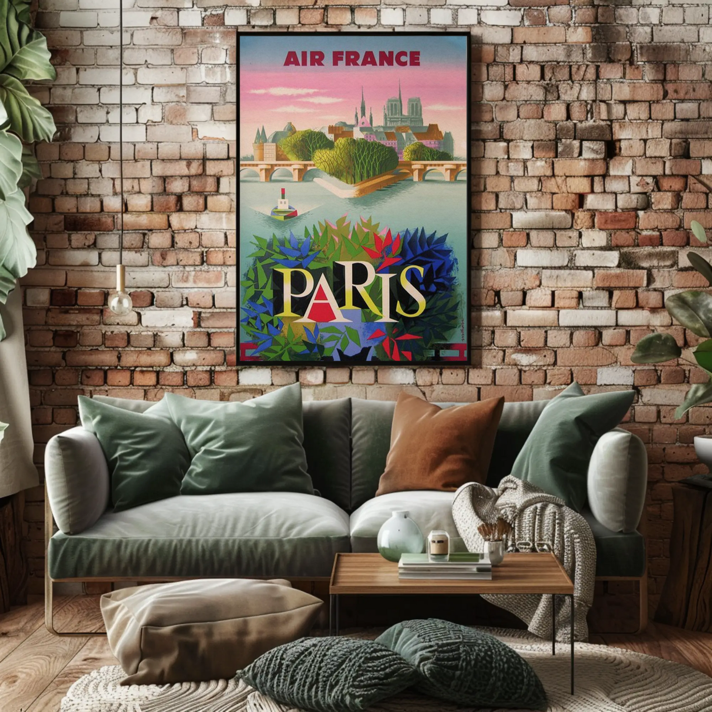 Air France Paris - Vintage Travel Poster