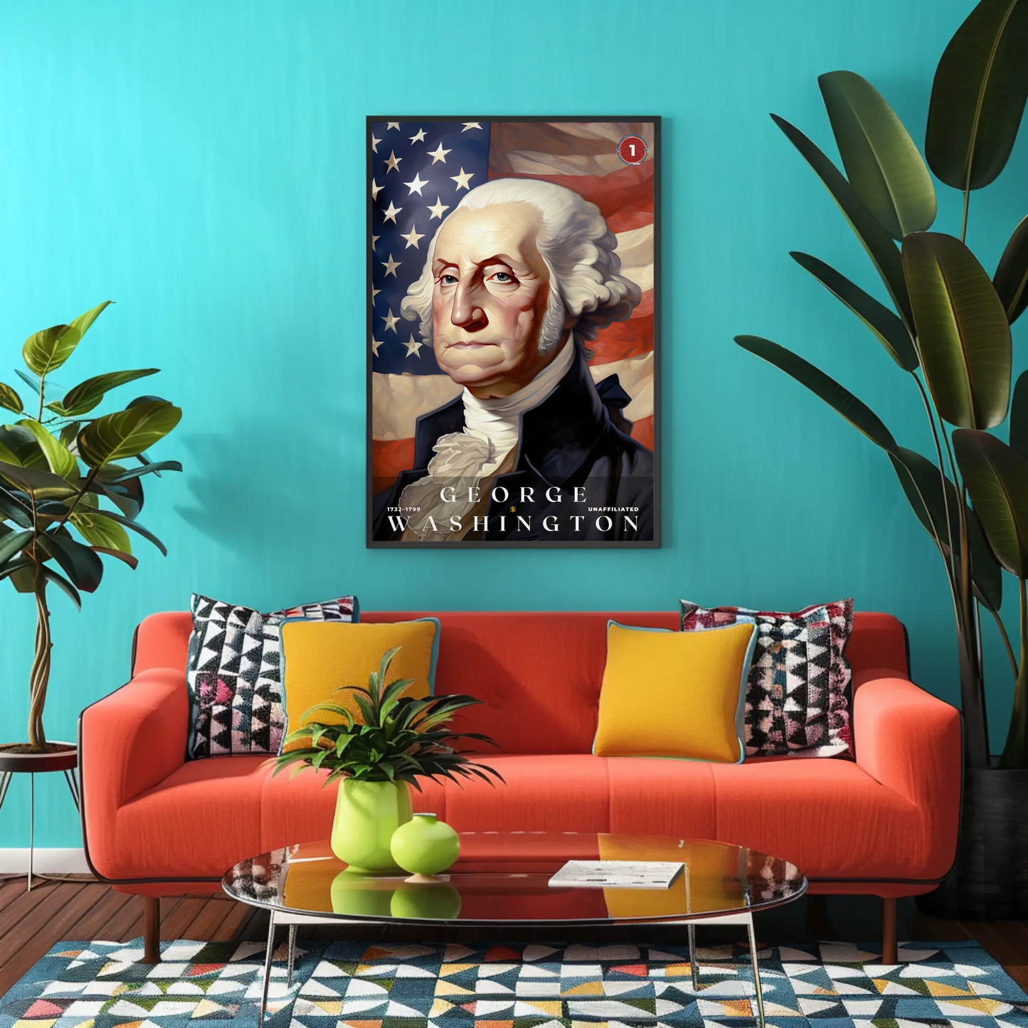 George Washington 1st President Of The United States Portrait