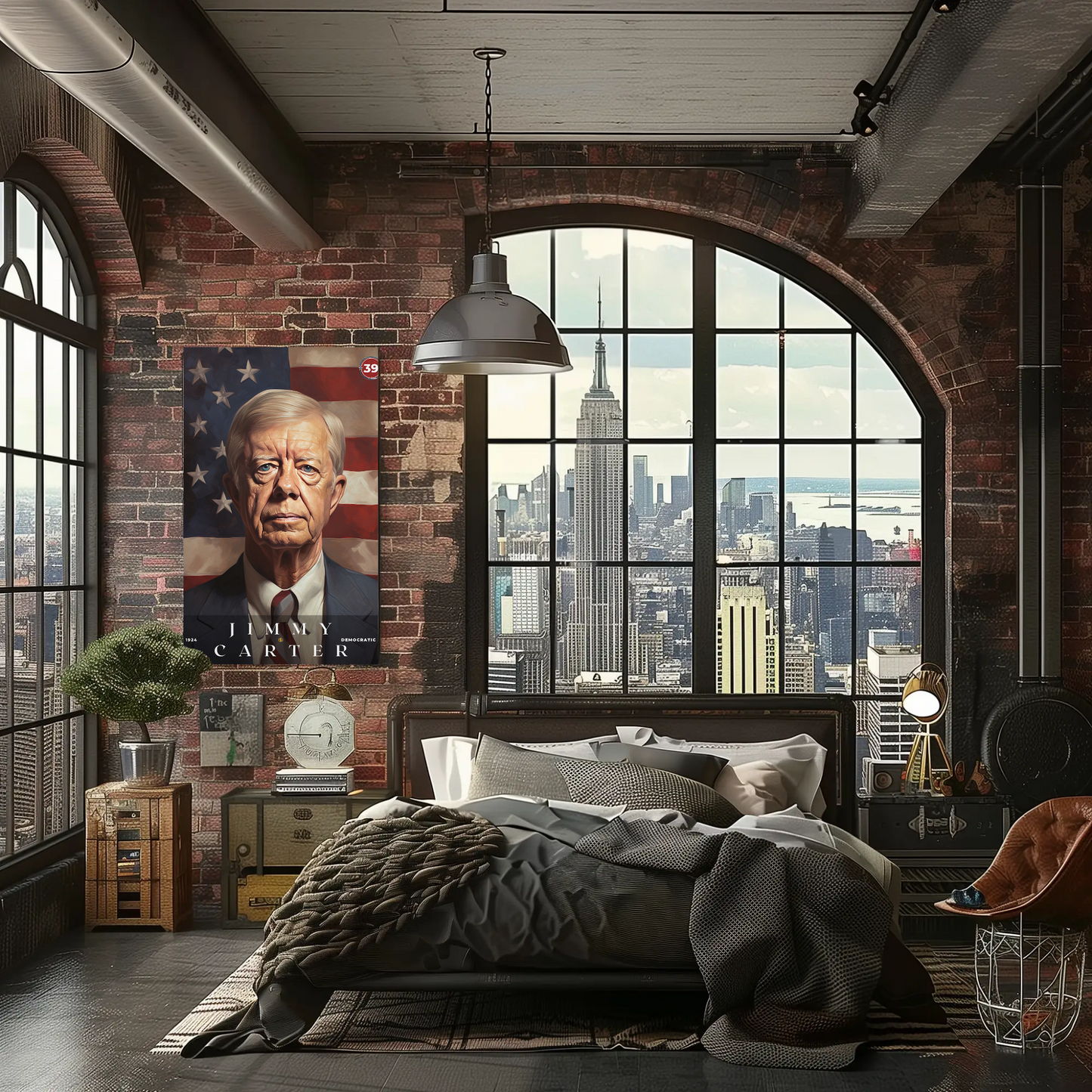 Jimmy Carter 39th President Of The United States Portrait