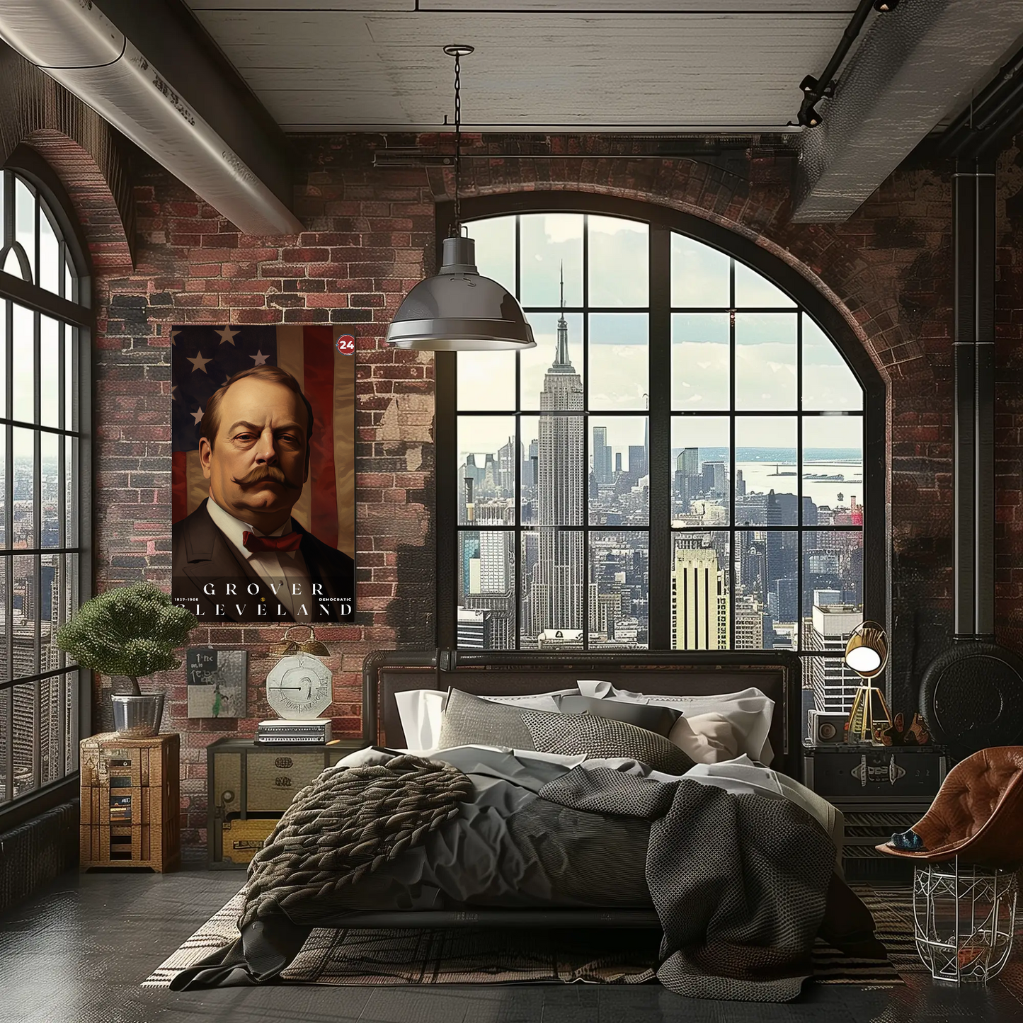 Grover Cleveland 24th President Of The United States Portrait