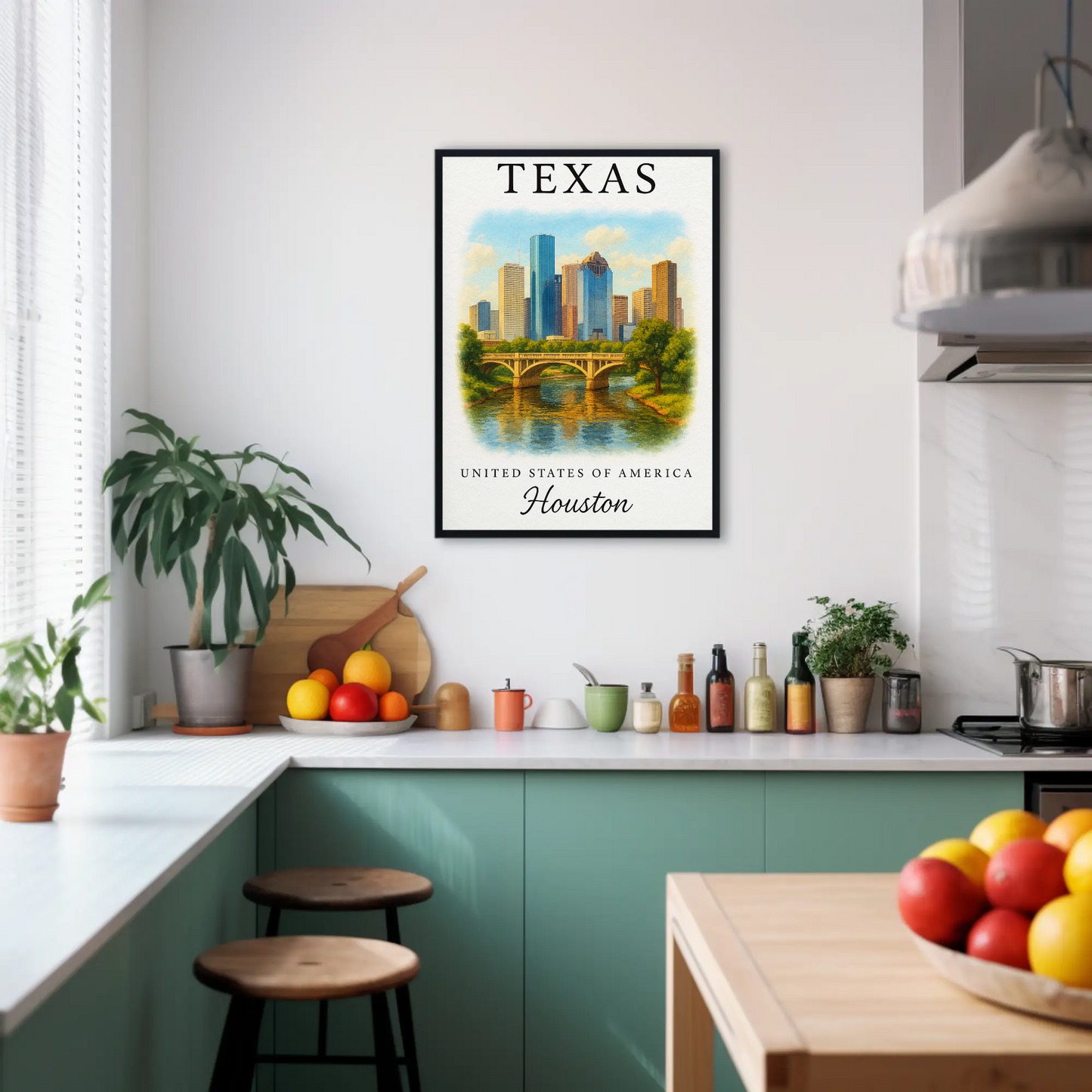 Texas, Houston Signature Series Vintage Travel Poster