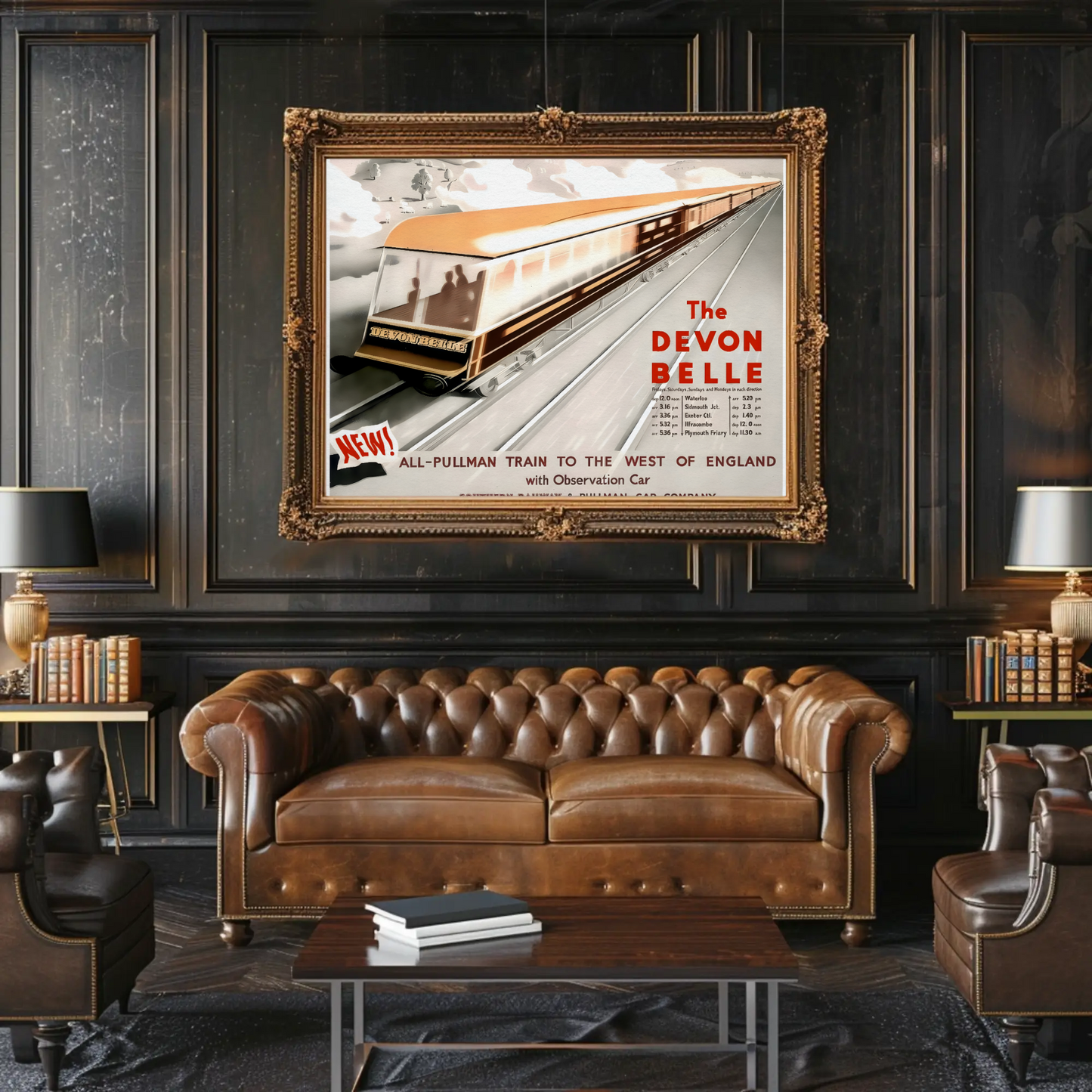 The Devon Belle Train Poster