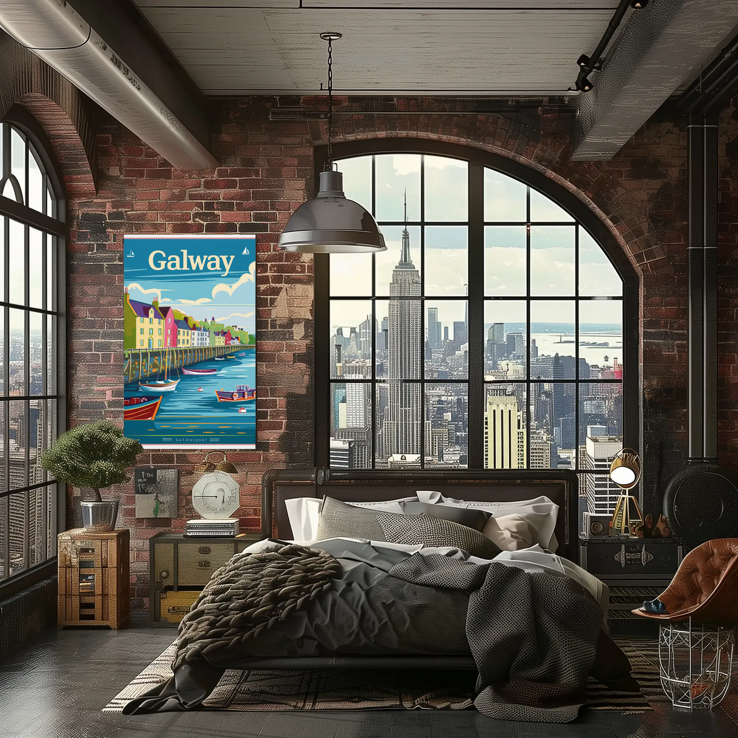 Galway Harbor Poster