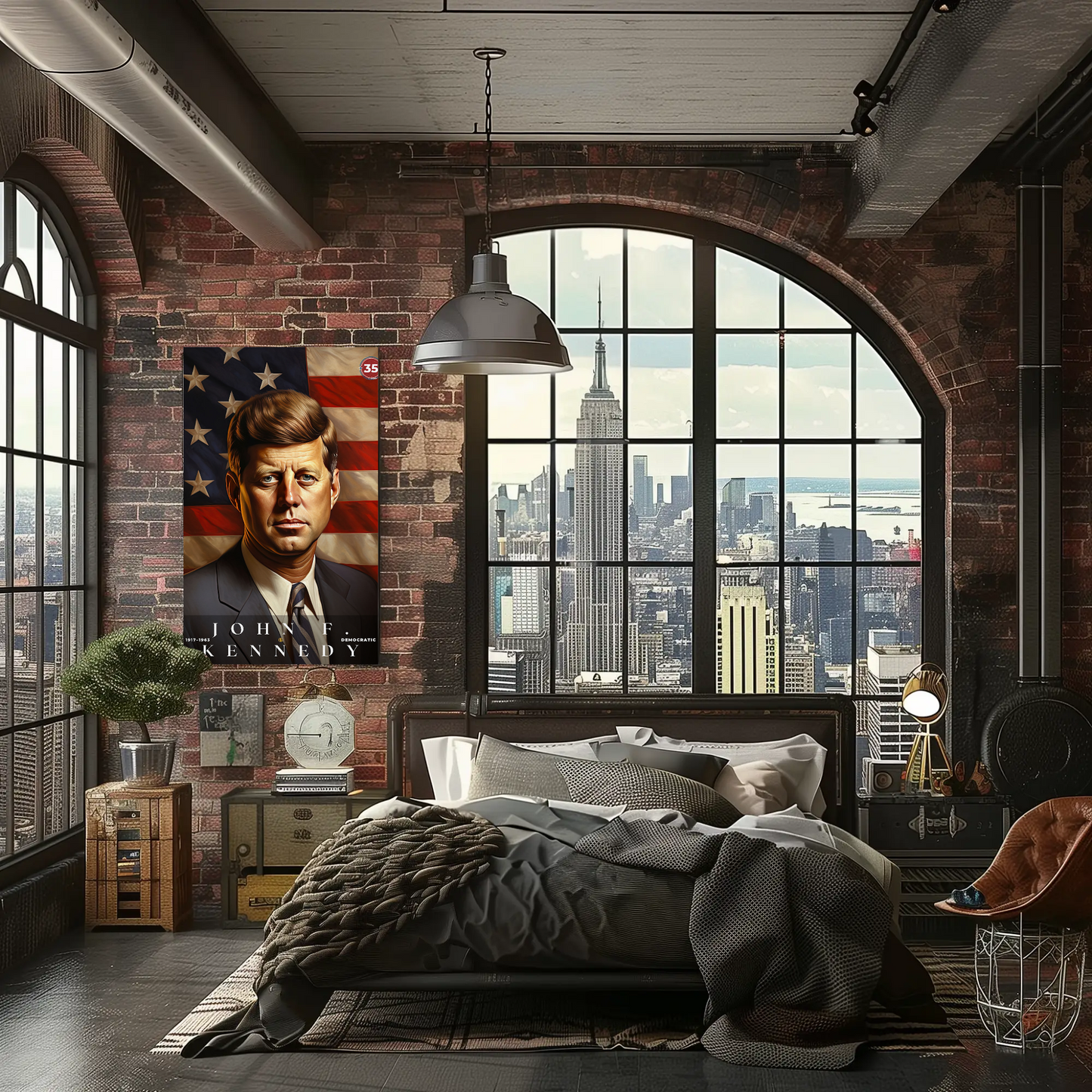John F. Kennedy 35th President Of The United States Portrait
