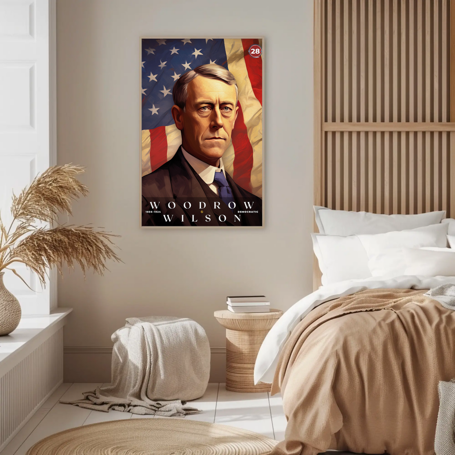 Woodrow Wilson 28th President Of The United States Portrait