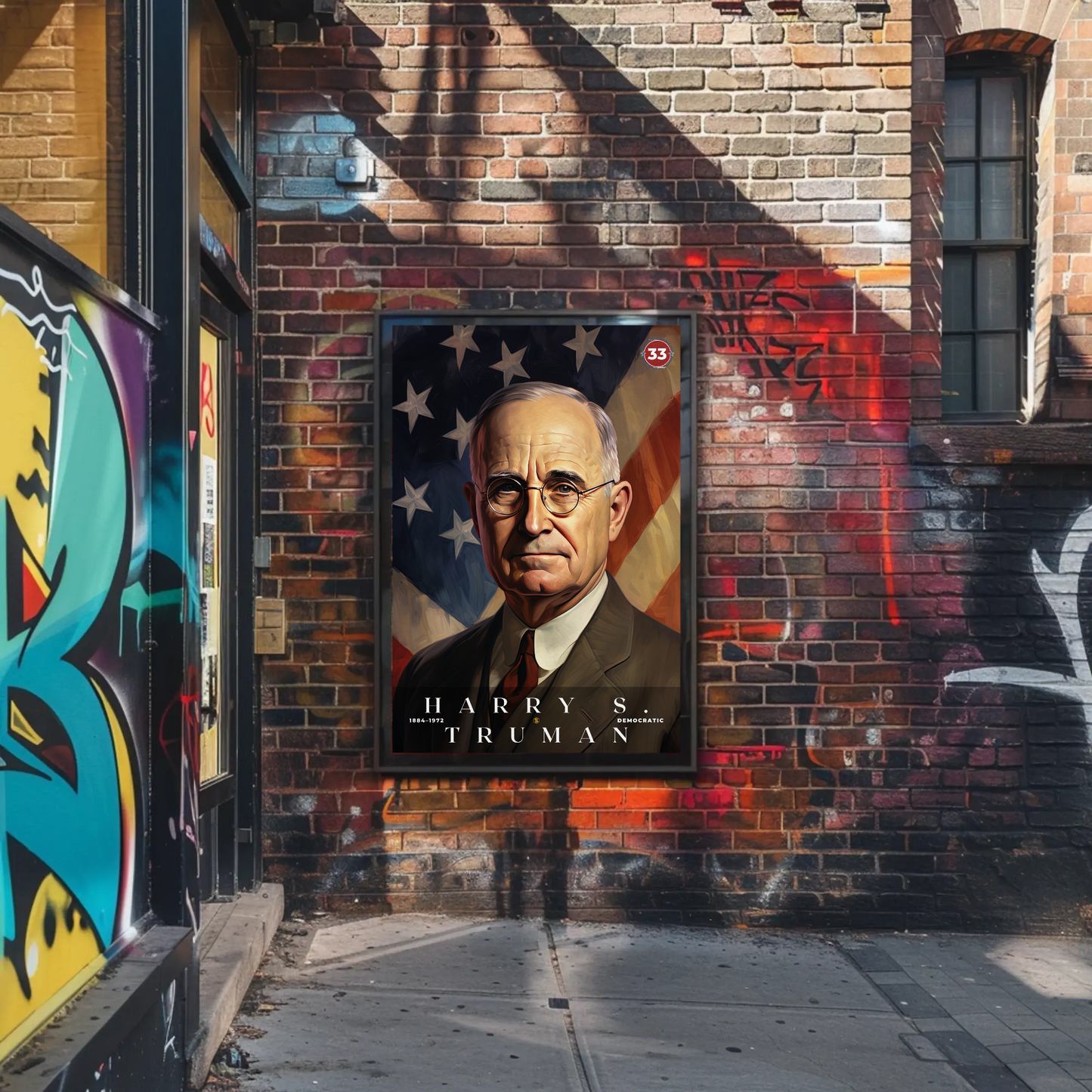 Harry Truman 33rd President Of The United States Portrait