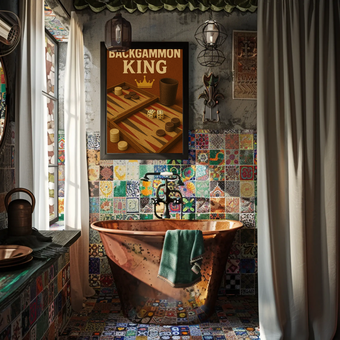 Vintage Poster Backgammon King