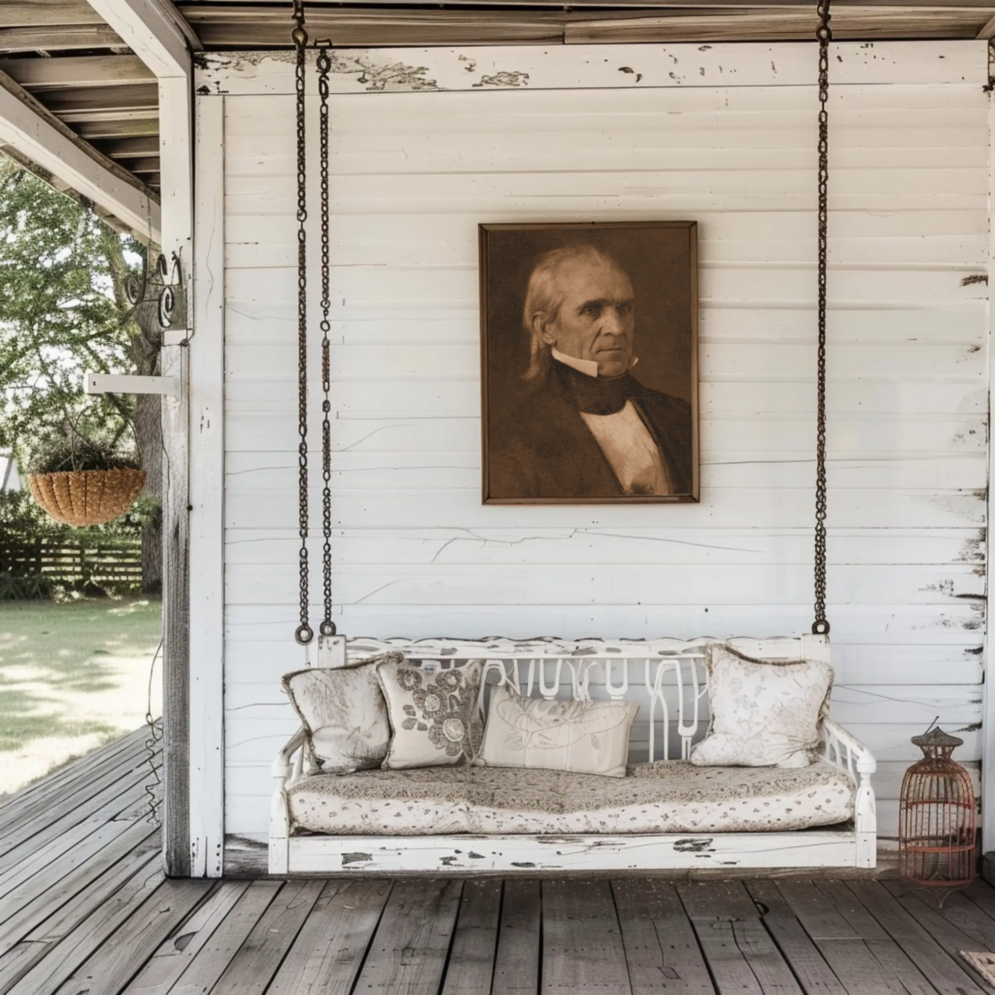 James Polk 11th President Sepia Photo