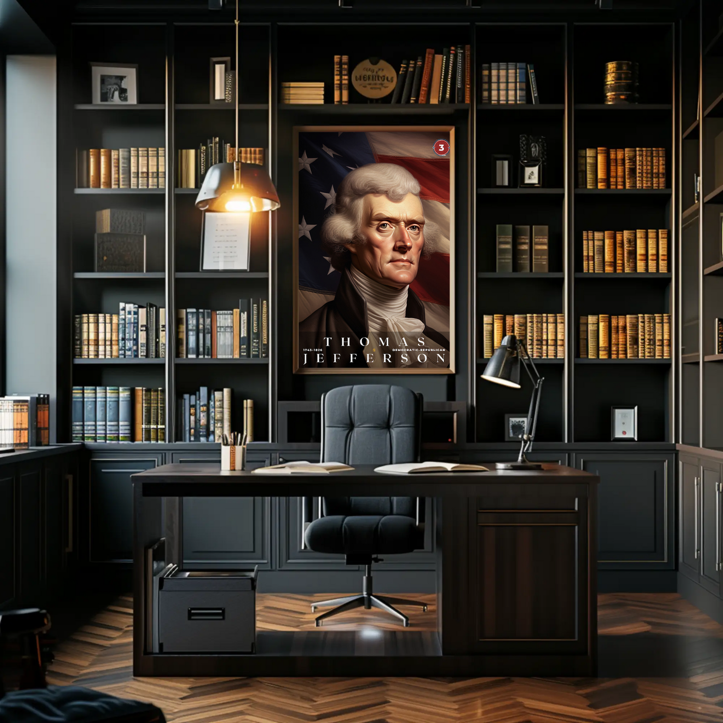 Thomas Jefferson 3rd President Of The United States Portrait