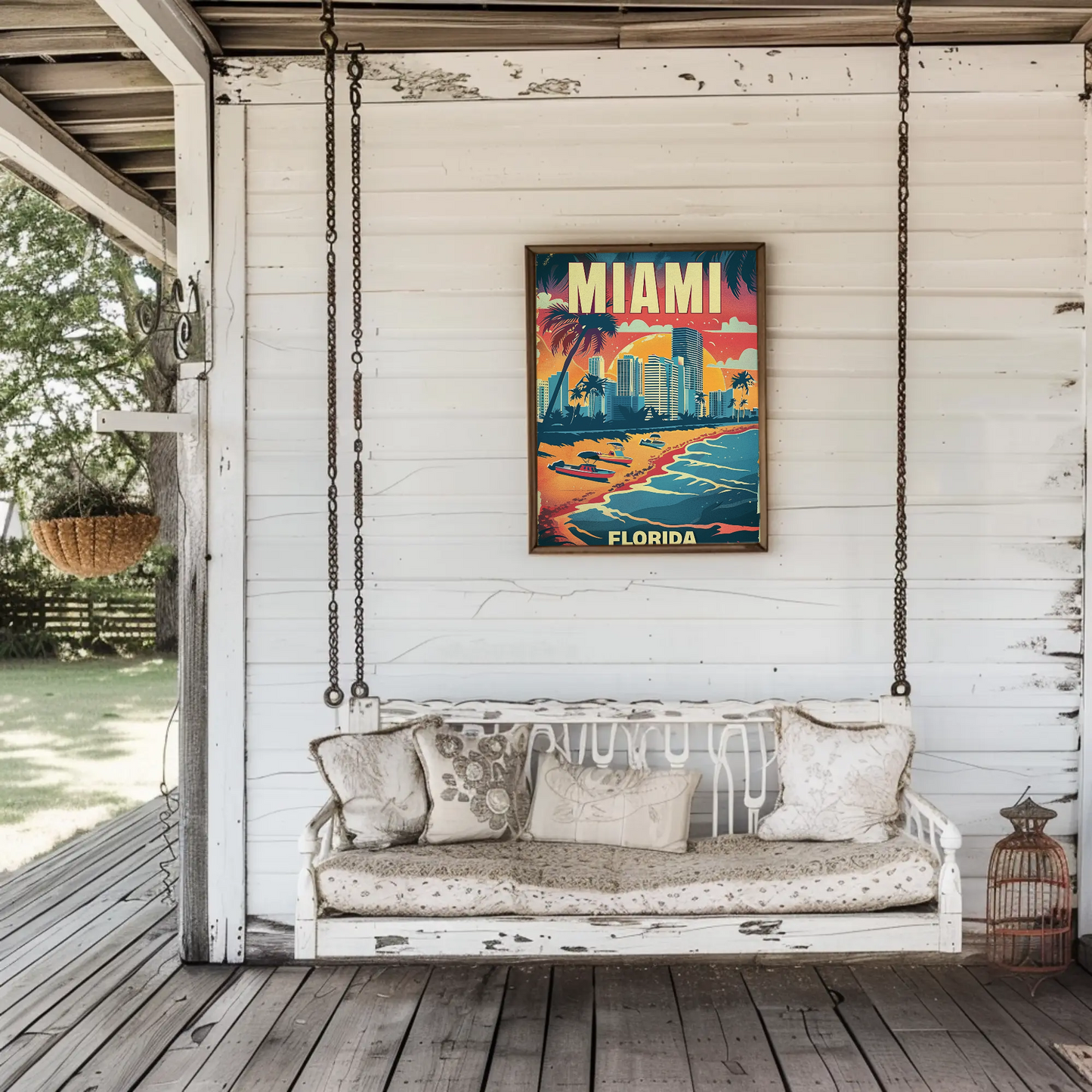 Miami Florida Vintage Poster
