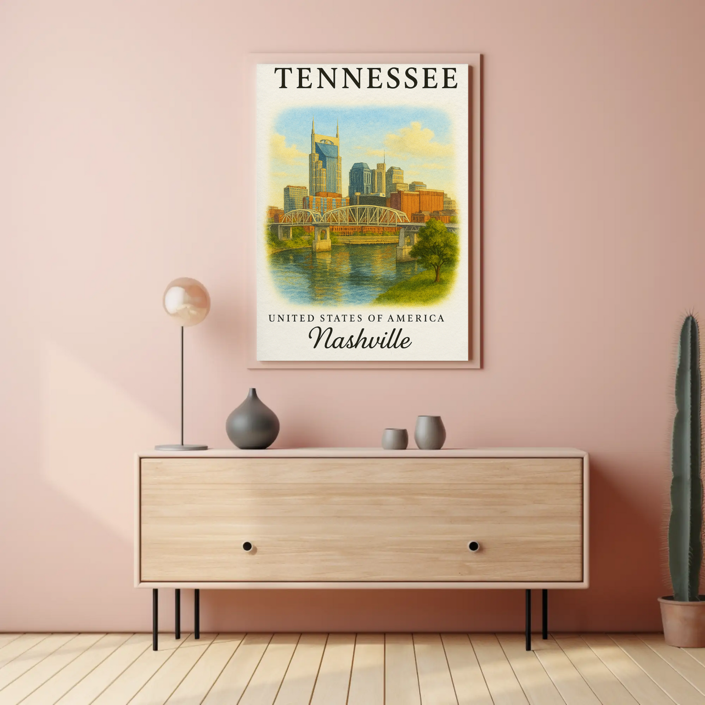 Tennessee, Nashville 2 Signature Series Vintage Travel Poster