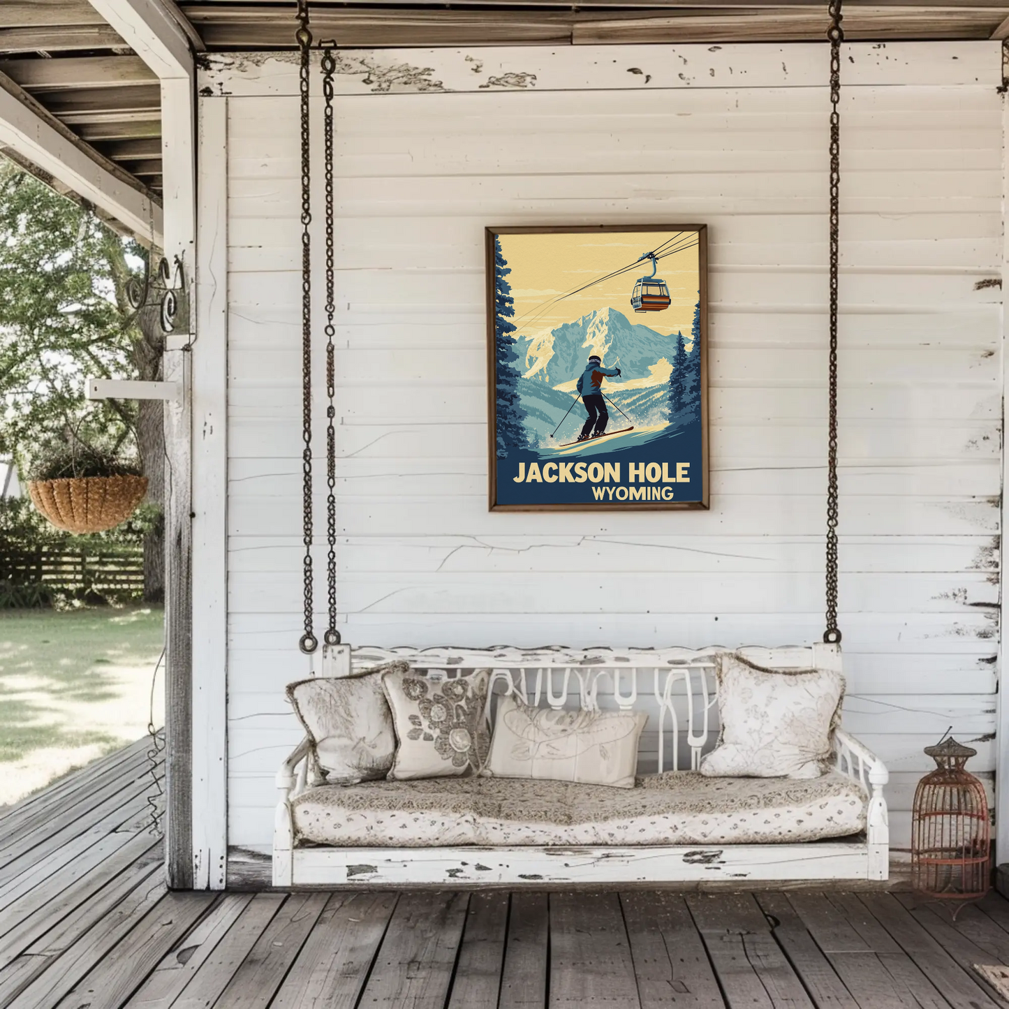 Jackson Hole Wyoming Vintage Poster