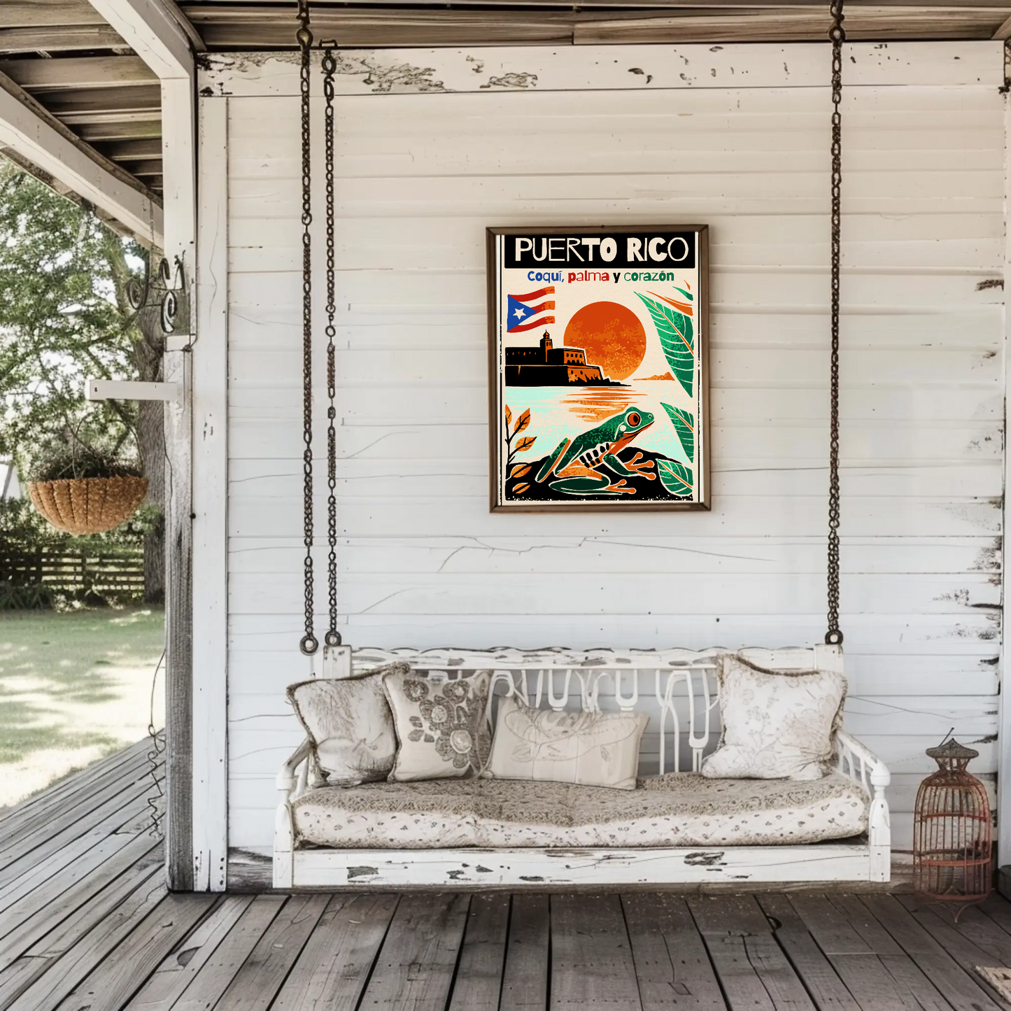 Vintage Poster Puerto Rico Coqui