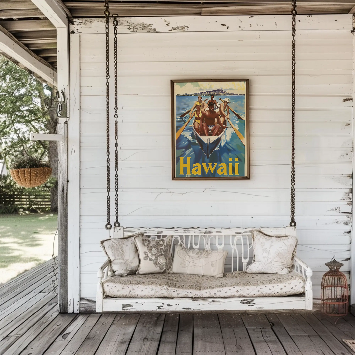 Vintage Poster Hawaii Rowing Team