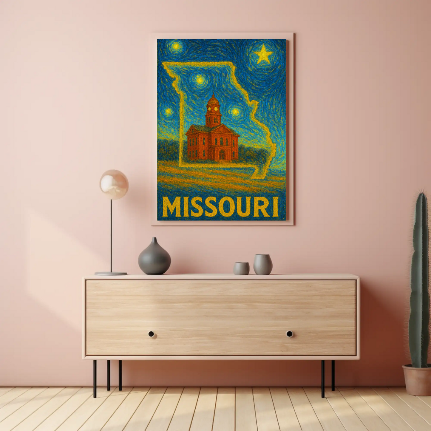 Missouri Starry Night Poster