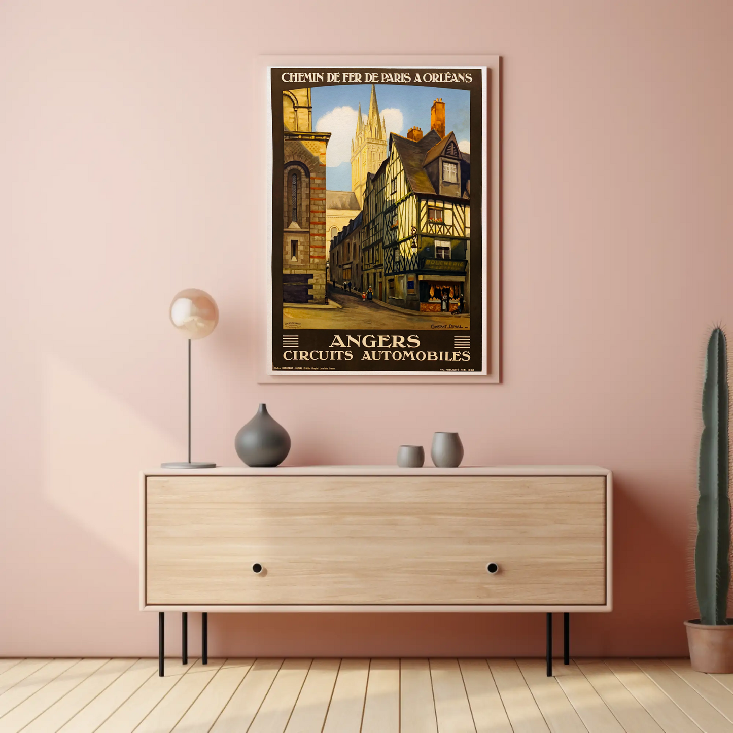 Paris Les Sables D'Olonne Vintage Travel Poster