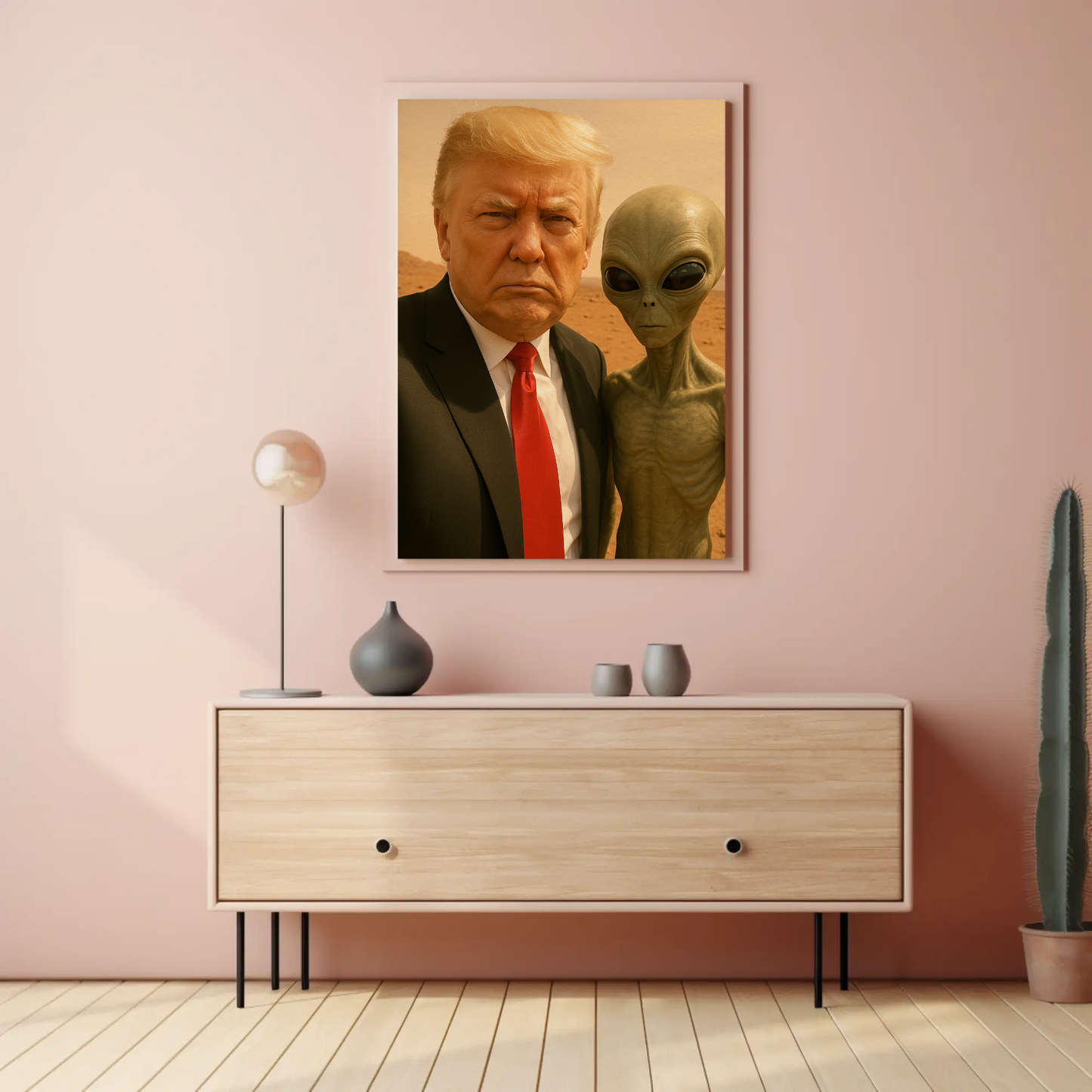 Donald Trump Alien Mars Photo Poster